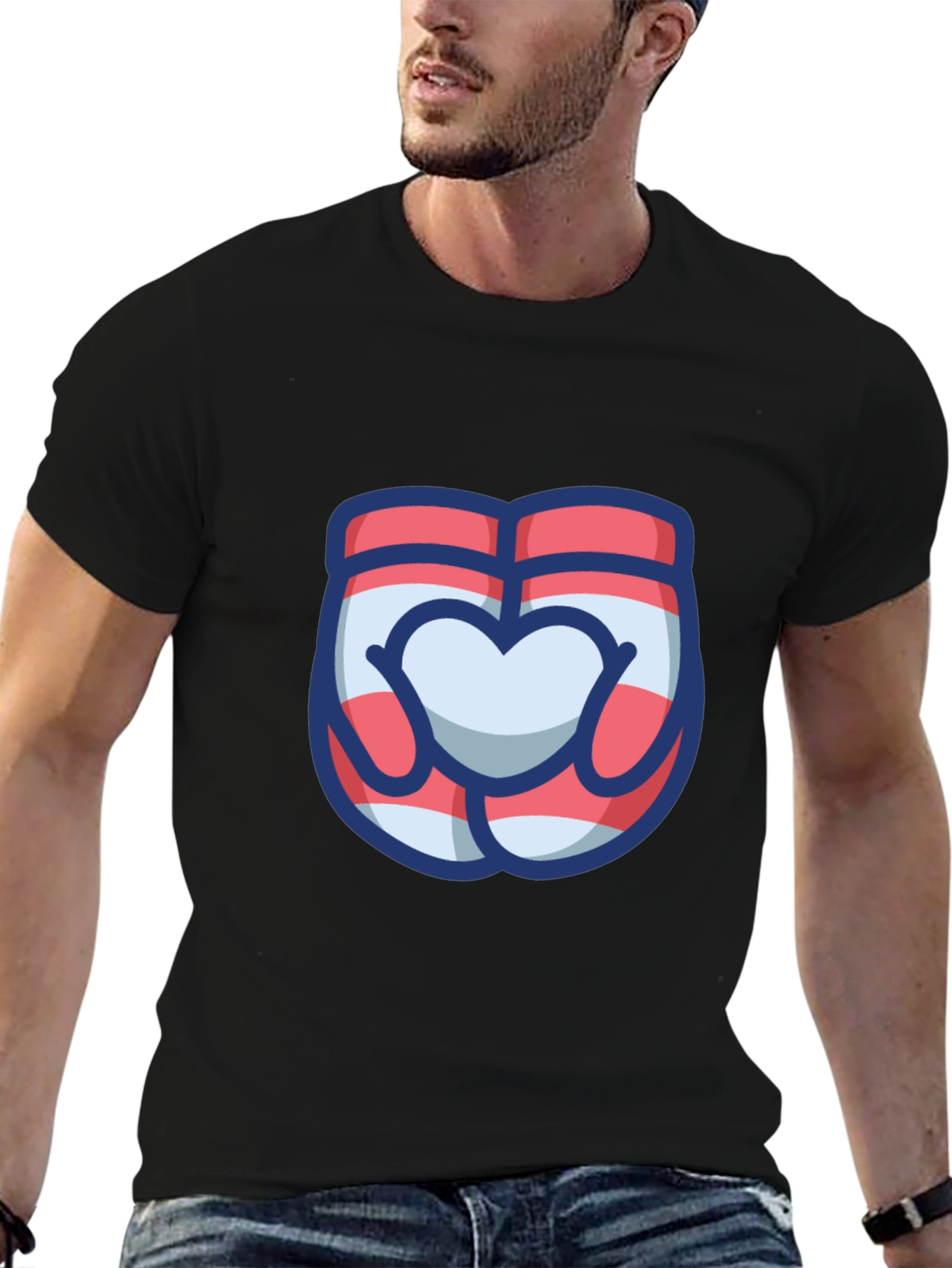 Heart Hands Graphic Tee - Cute & Stylish