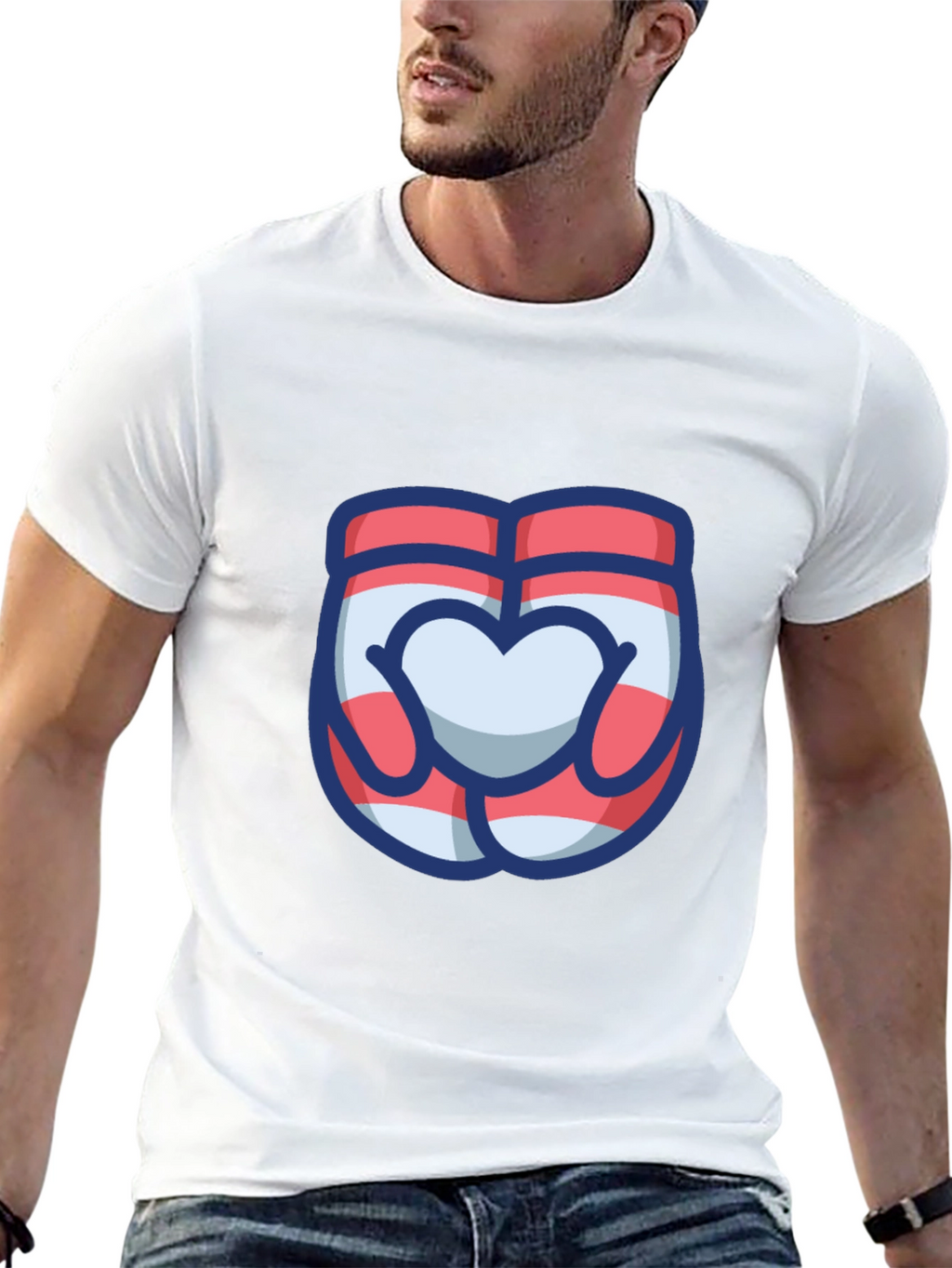 Heart Hands Graphic Tee - Cute & Stylish