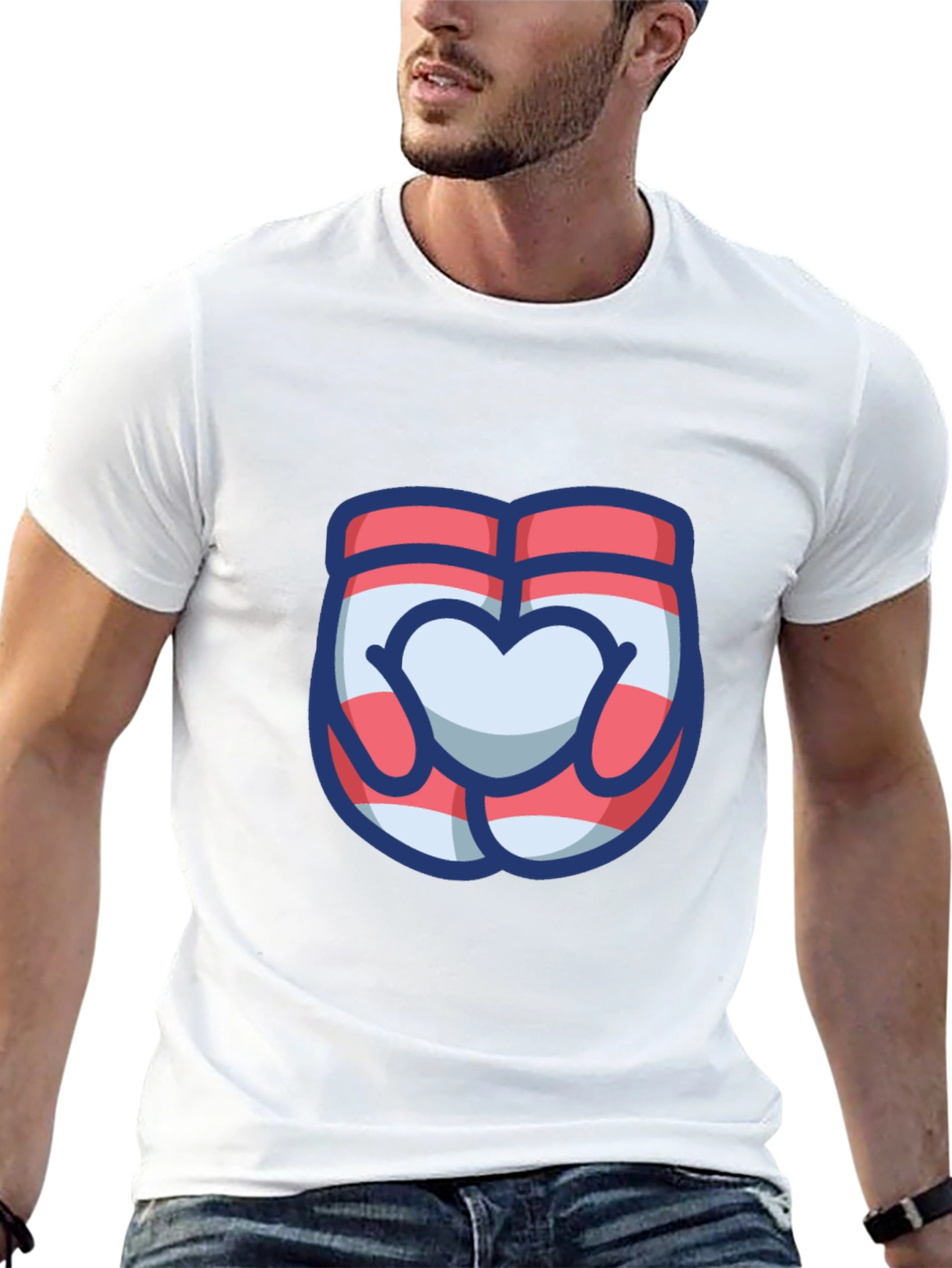 Heart Hands Graphic Tee - Cute & Stylish