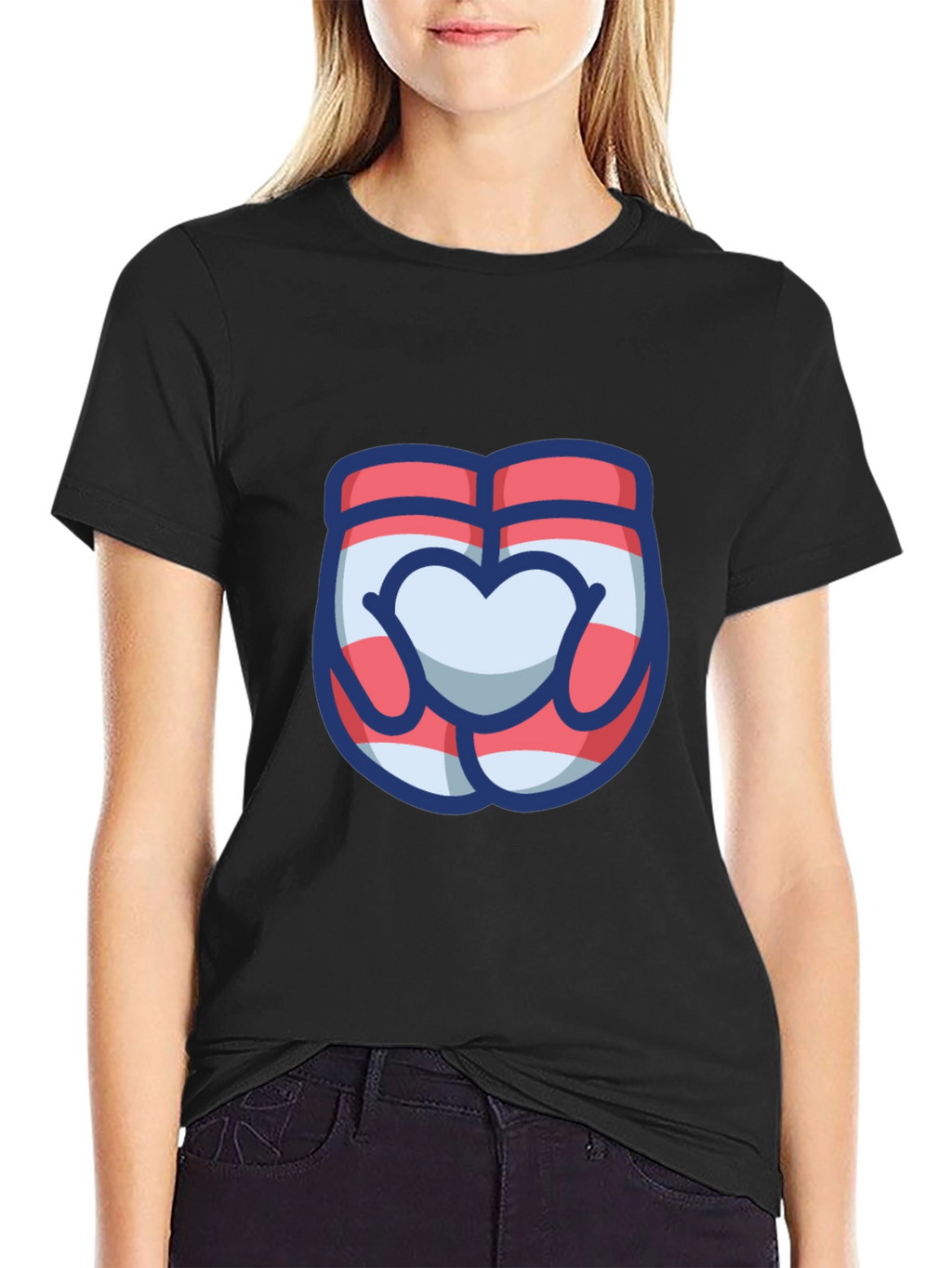 Heart Hands Graphic Tee - Cute & Stylish
