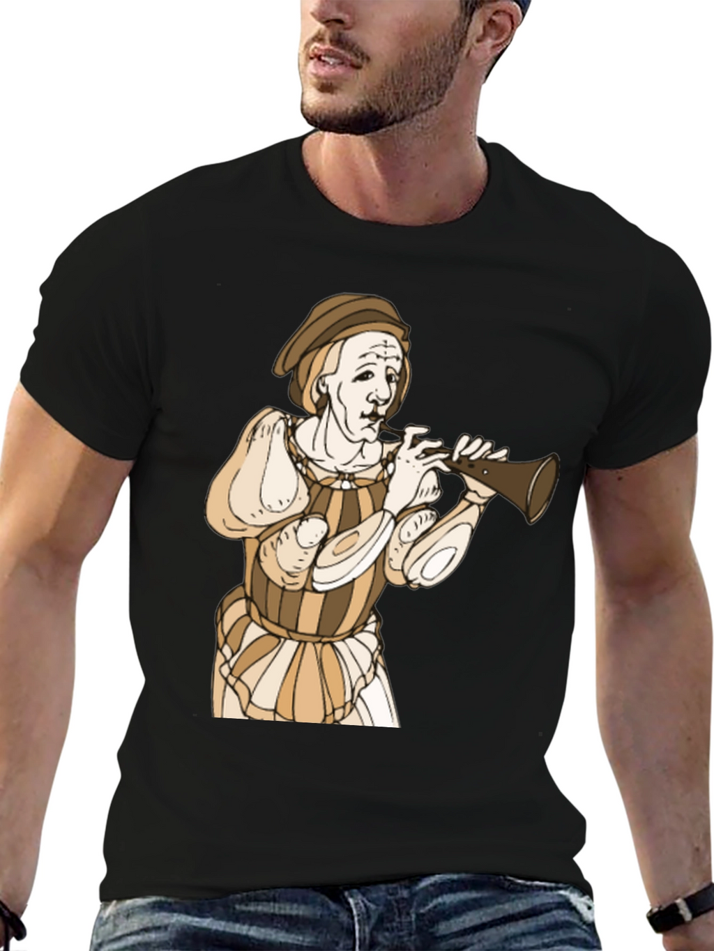 Renaissance Musician Graphic T-Shirt