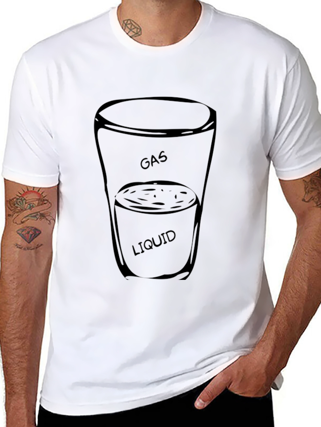 Gas and Liquid T-Shirt - Funny Science Tee
