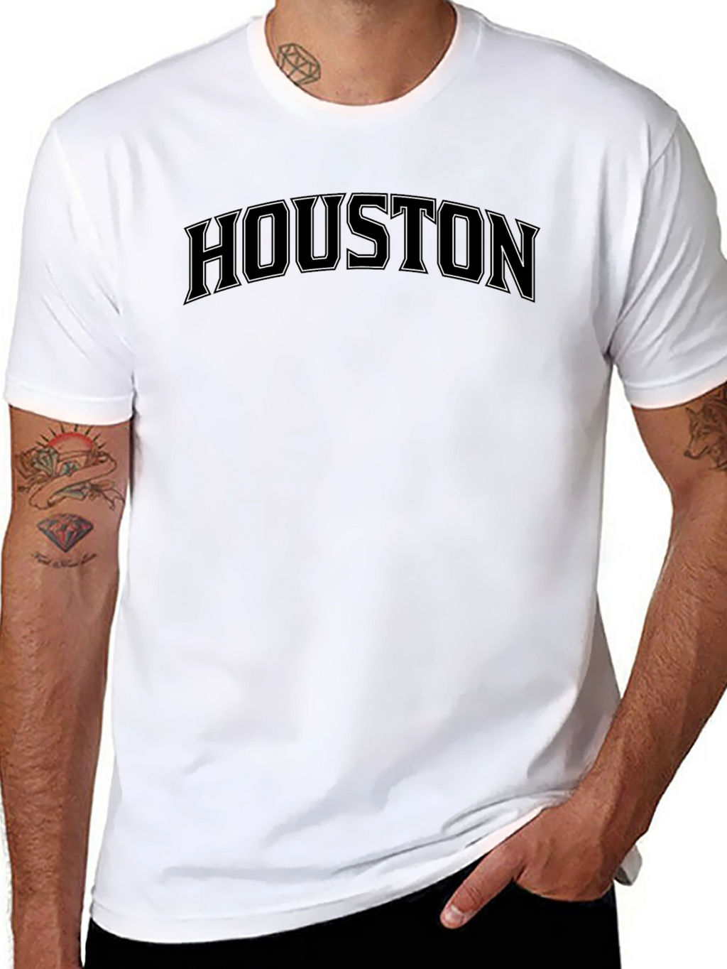 Houston Graphic Print Tee - Soft Cotton Comfort