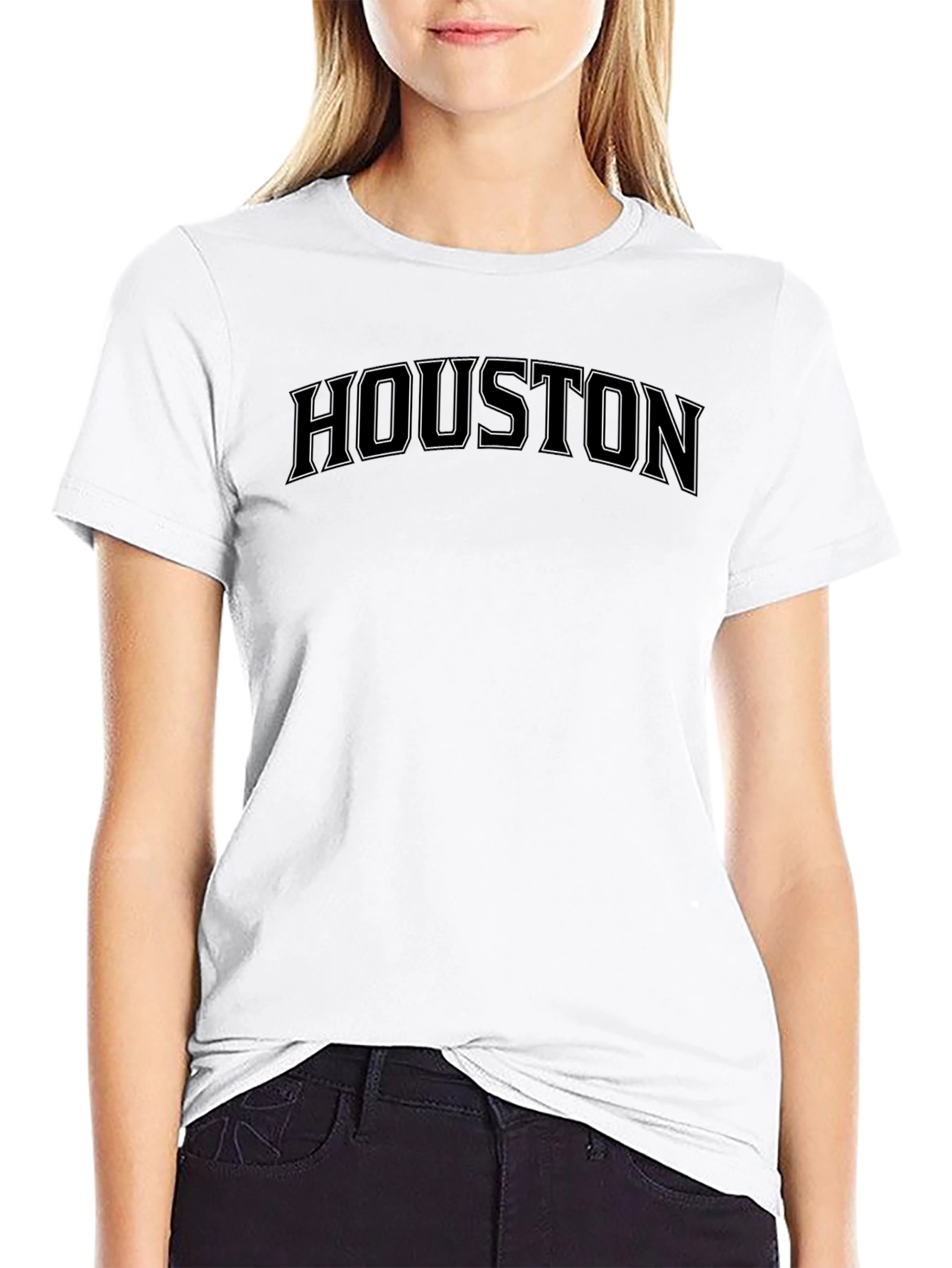 Houston Graphic Print Tee - Soft Cotton Comfort