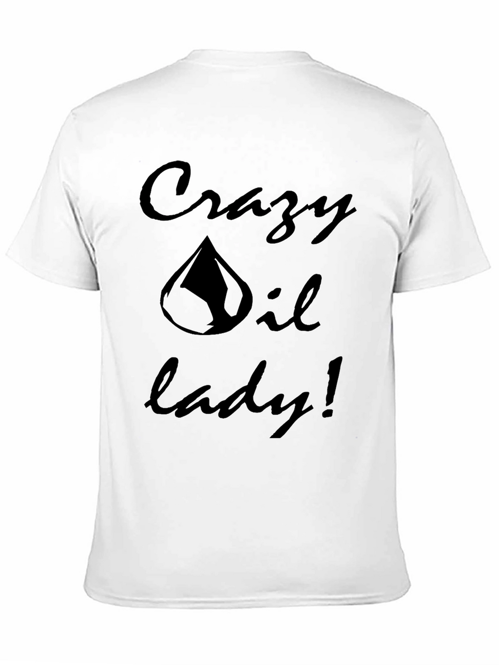 Crazy Oil Lady Graphic Tee - Black