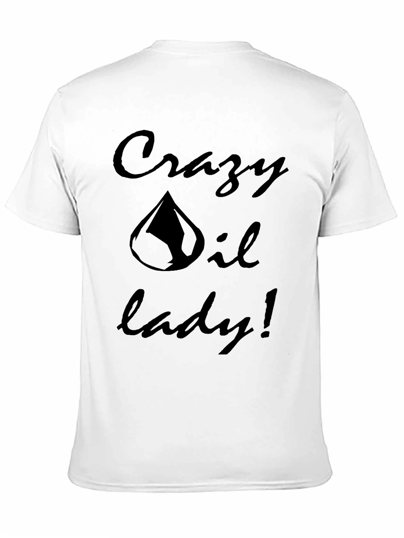 Crazy Oil Lady Graphic Tee - Black