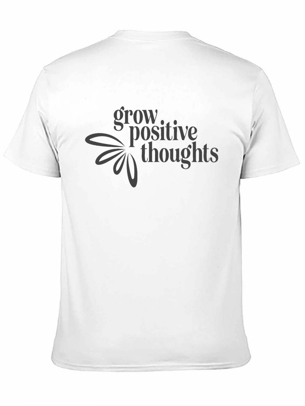 Grow Positive Thoughts Black T-Shirt