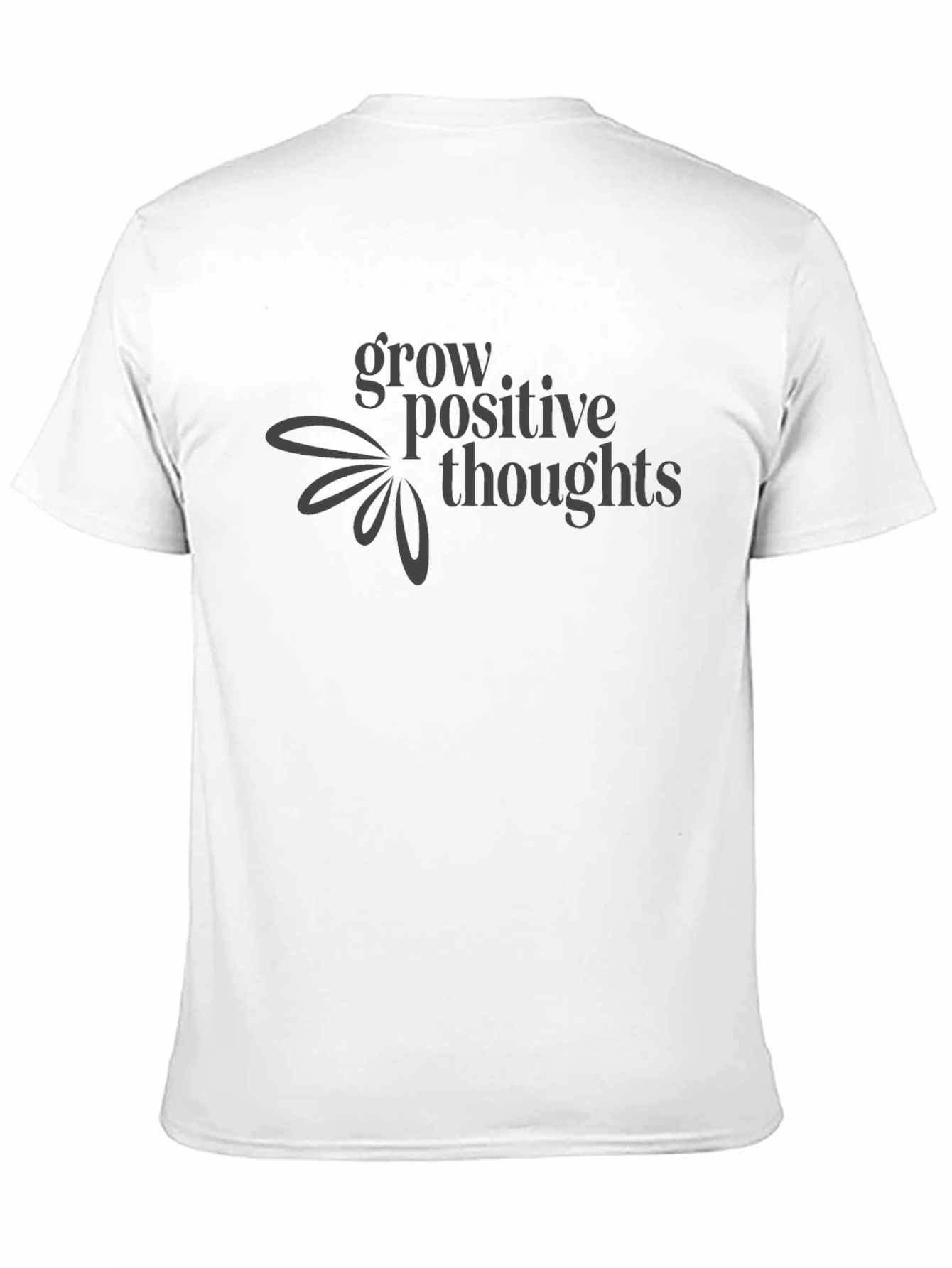 Grow Positive Thoughts Black T-Shirt