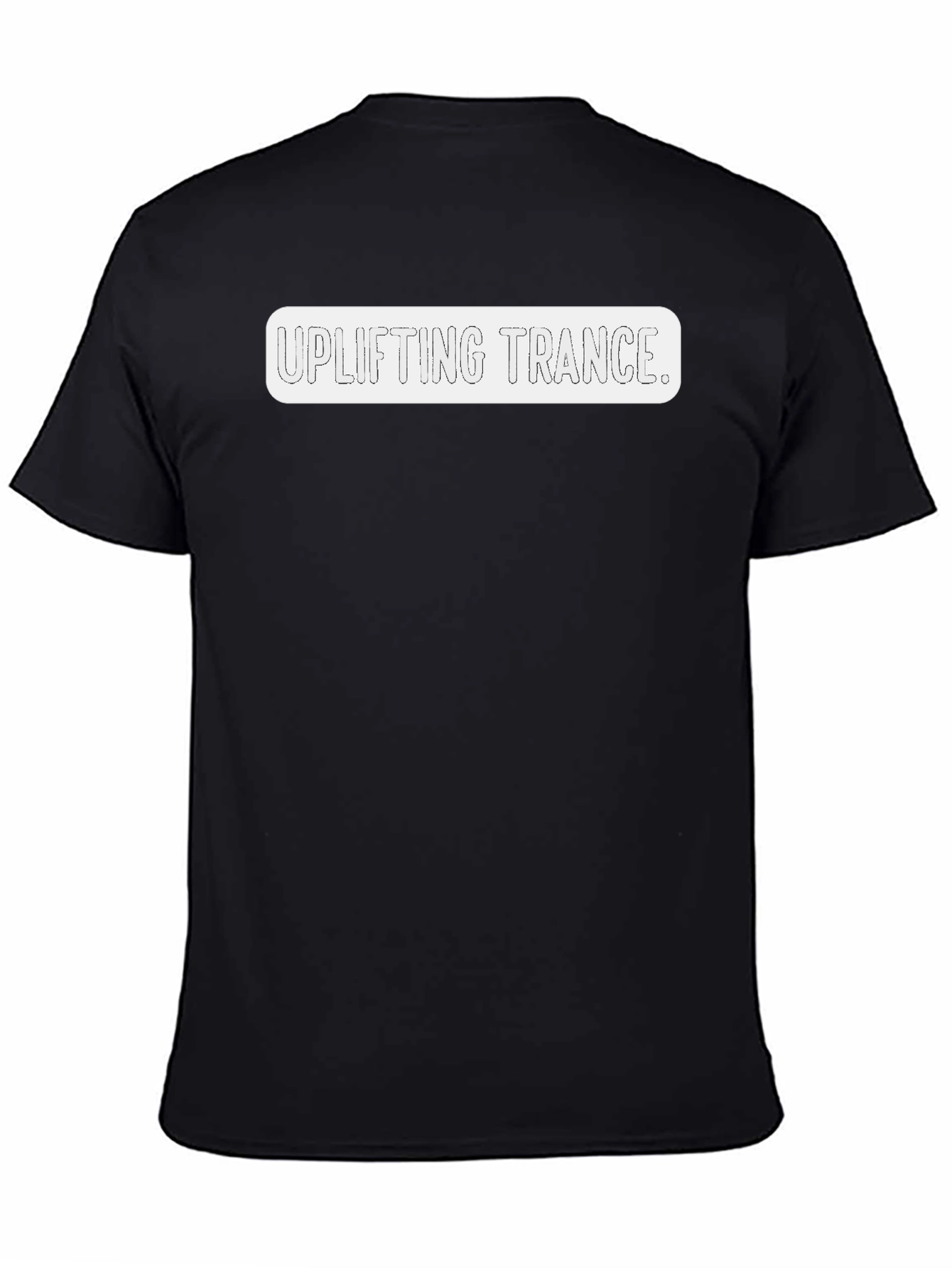 Uplifting Trance Black Graphic Tee - Stylish Music Lover Shirt