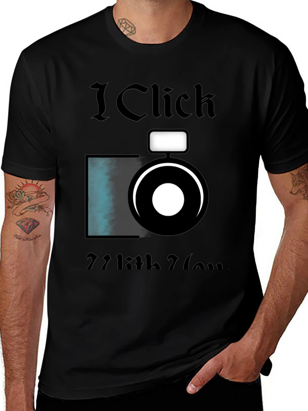 I Click With You Camera Graphic T-Shirt