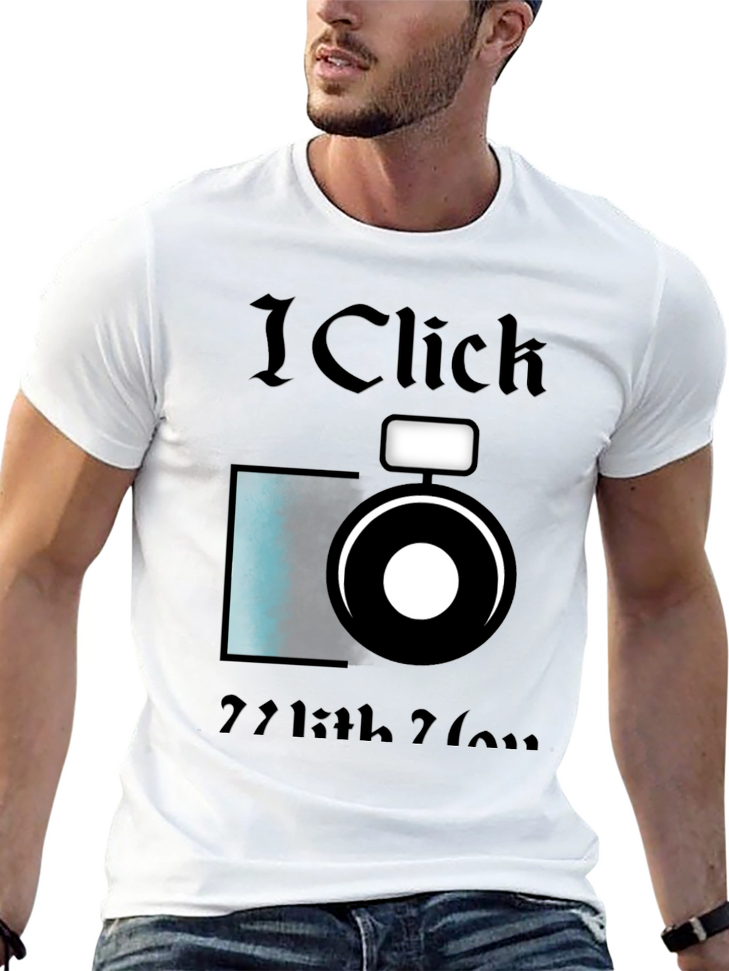 I Click With You Camera Graphic T-Shirt