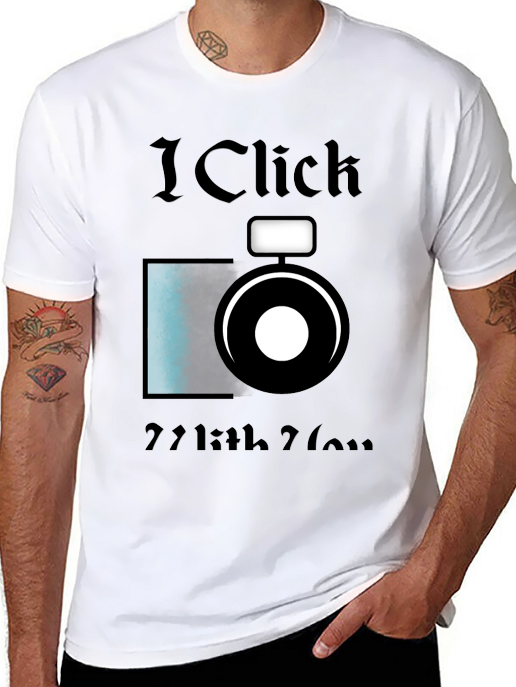 I Click With You Camera Graphic T-Shirt