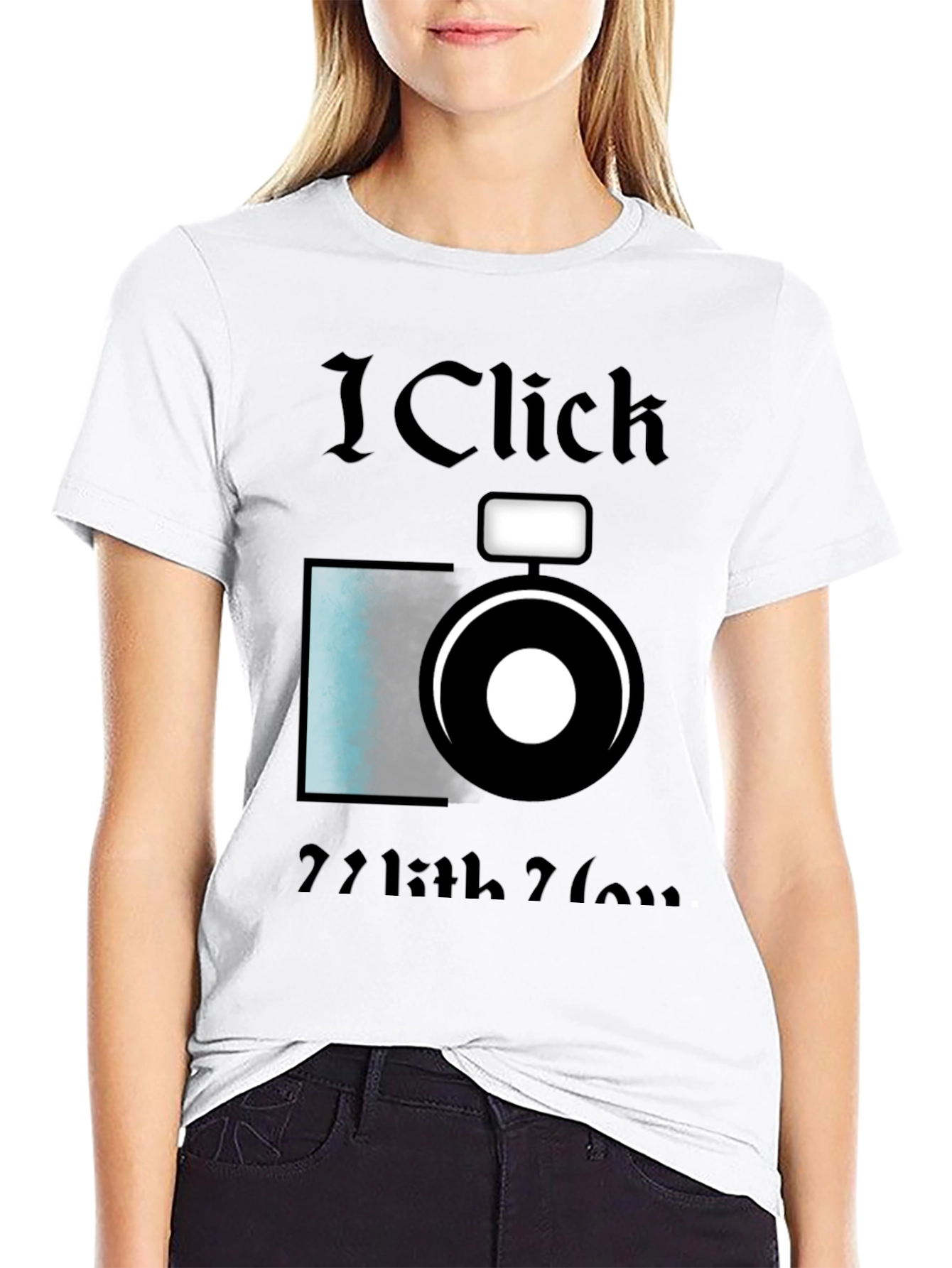 I Click With You Camera Graphic T-Shirt