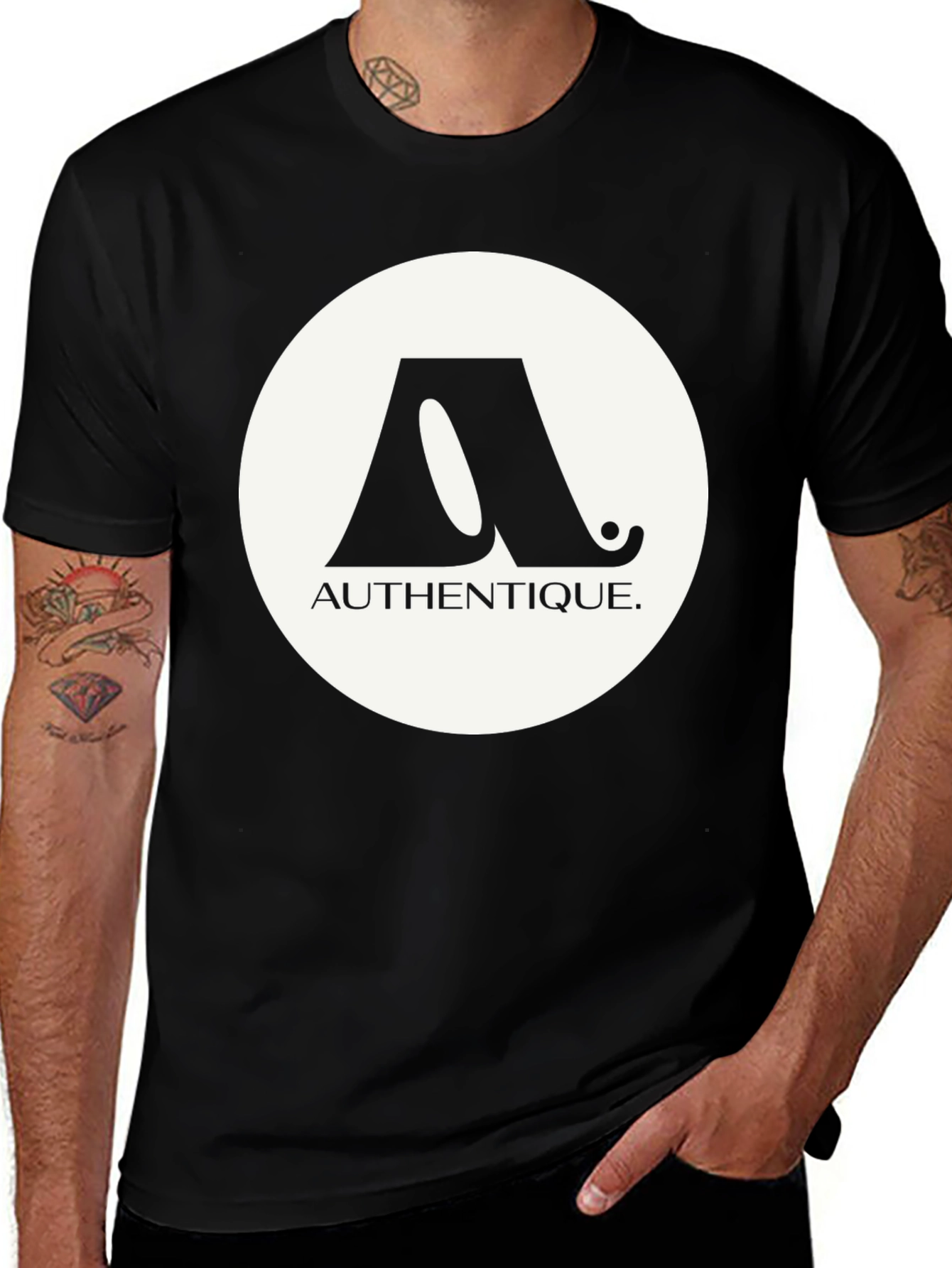 Authentique Logo T-Shirt - Black