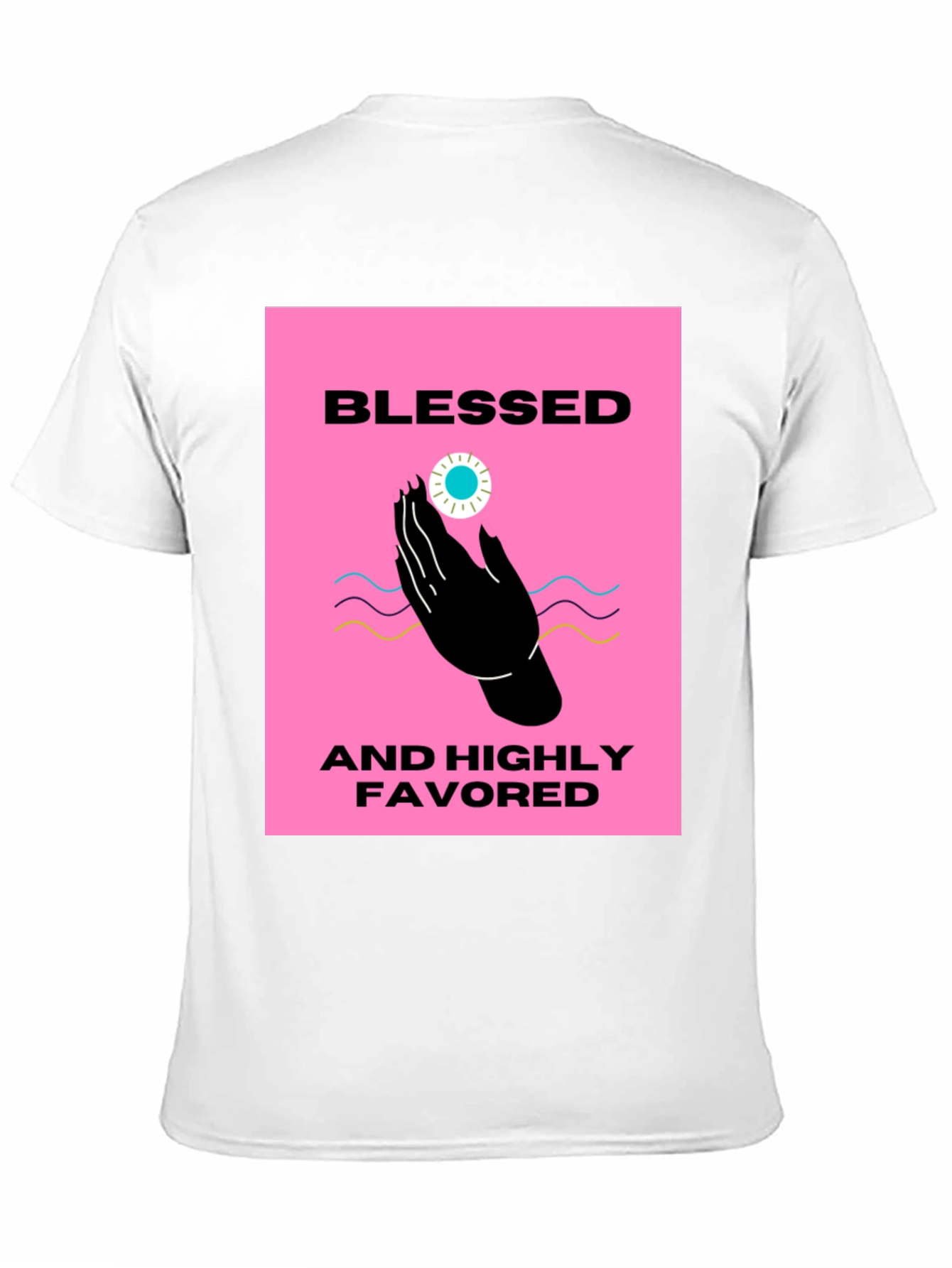 Blessed & Highly Favored Black T-Shirt