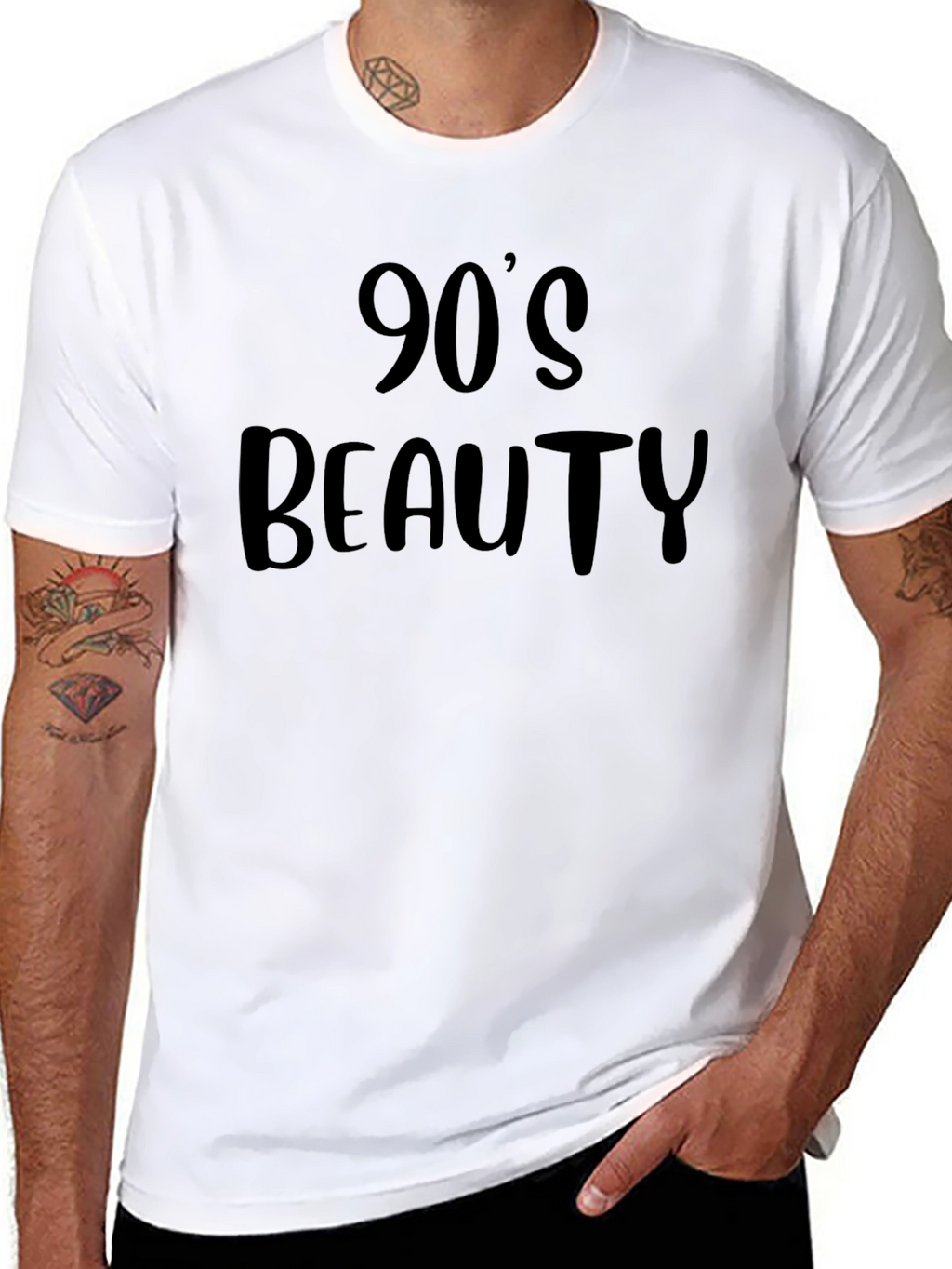 90s Beauty Black Graphic T-Shirt