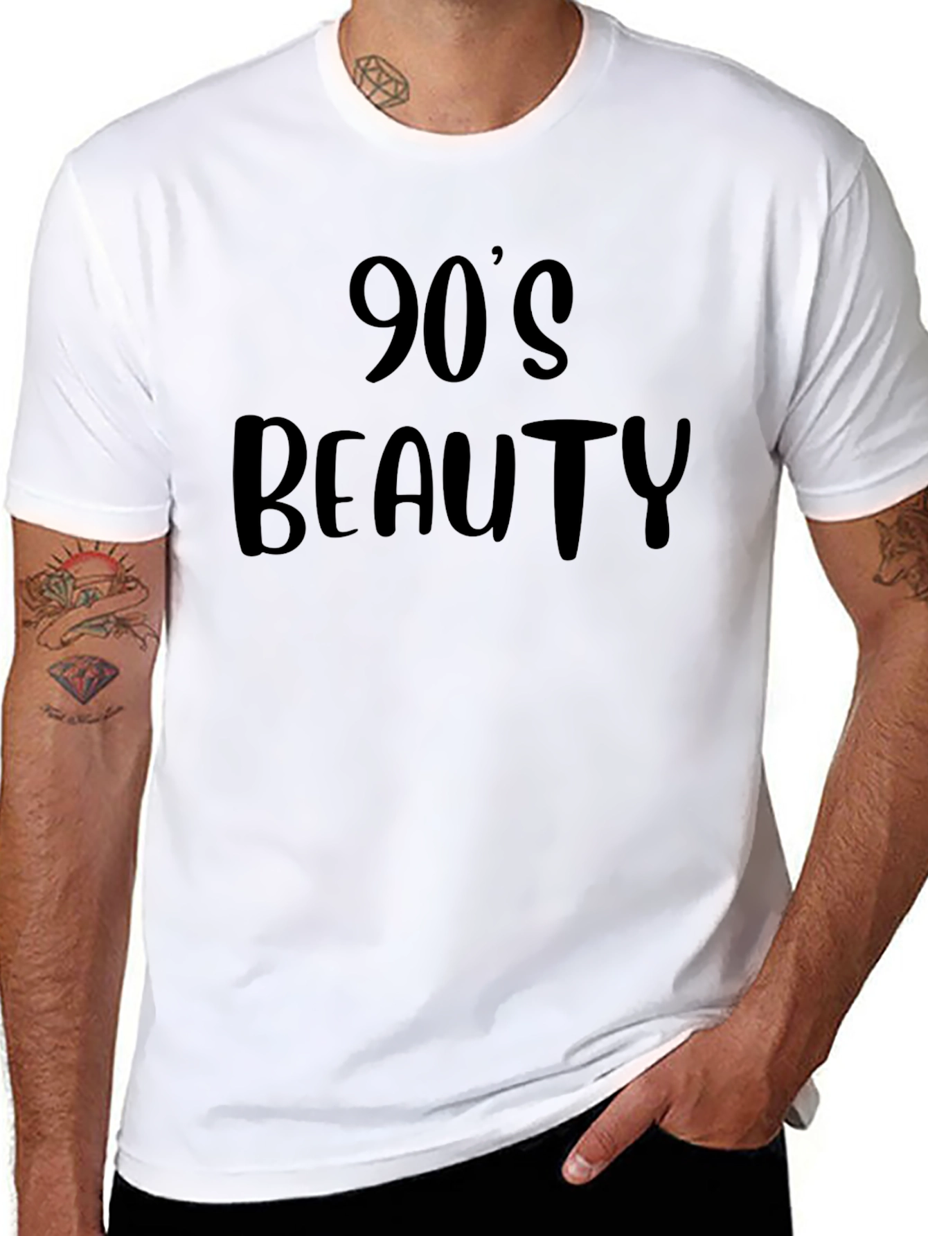 90s Beauty Black Graphic T-Shirt