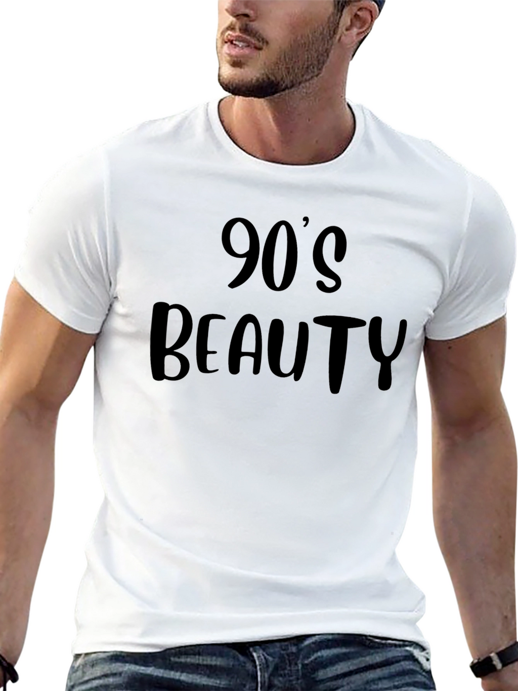 90s Beauty Black Graphic T-Shirt
