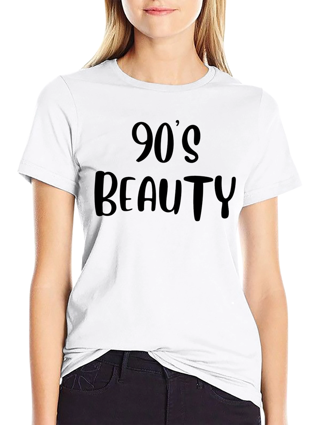 90s Beauty Black Graphic T-Shirt