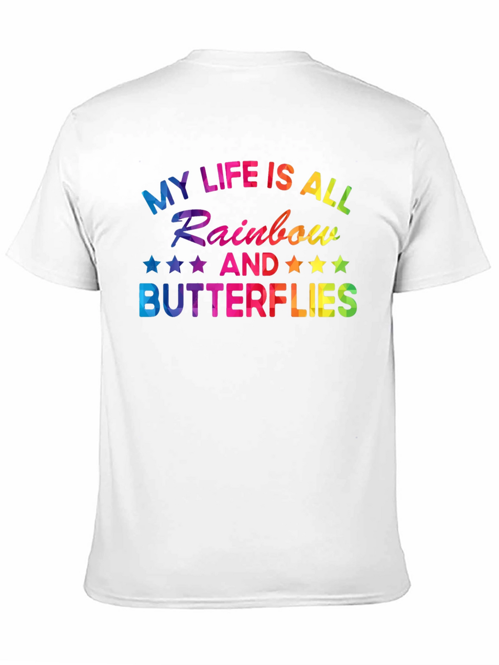 Rainbow Butterflies Graphic T-Shirt