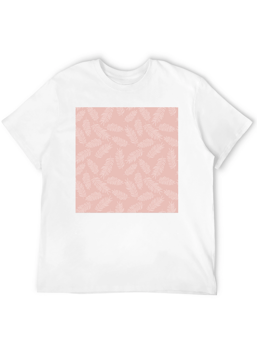 Black T-Shirt with Floral Pattern