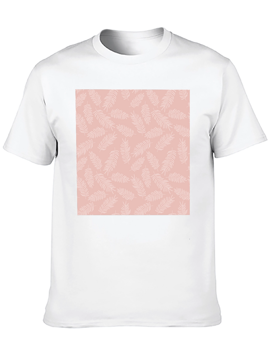 Black T-Shirt with Floral Pattern