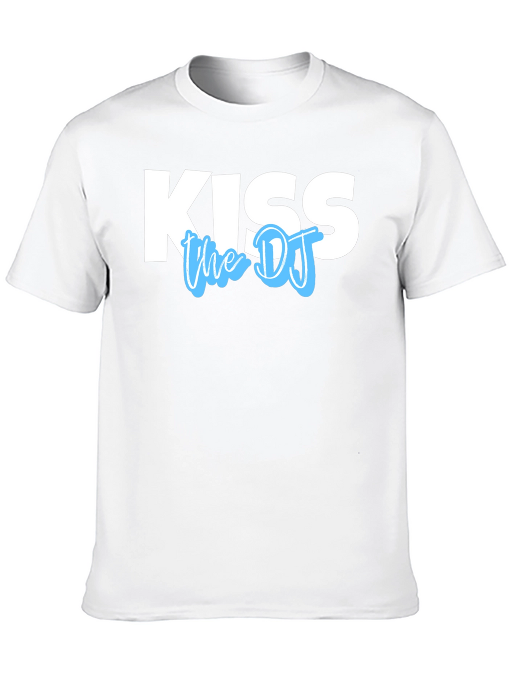 Kiss the DJ Graphic Tee - Black Cotton T-Shirt