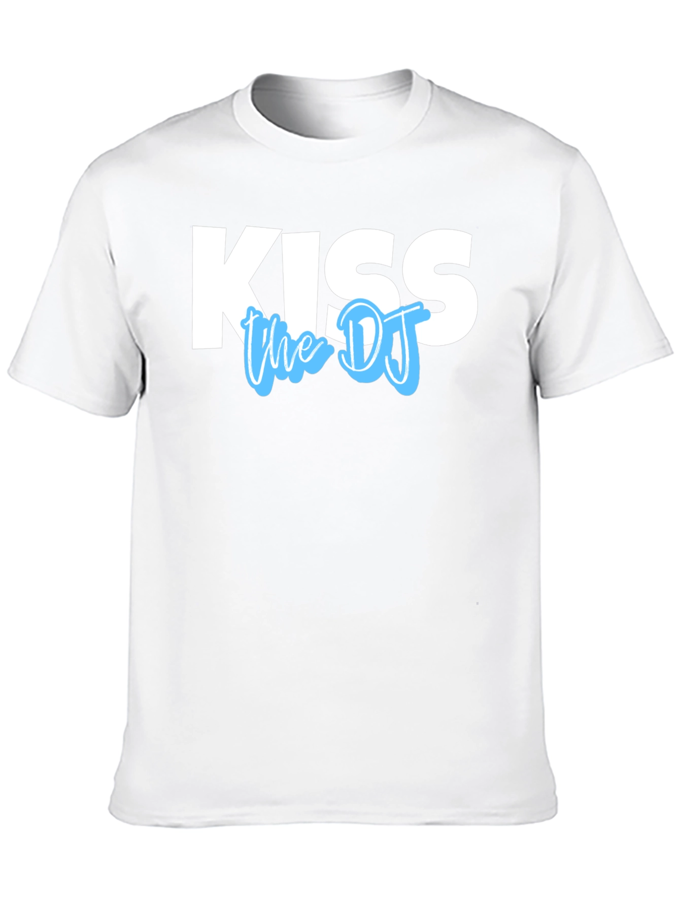 Kiss the DJ Graphic Tee - Black Cotton T-Shirt