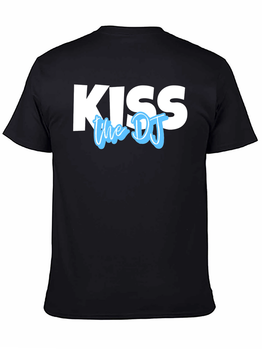 Kiss the DJ Graphic Tee - Black Cotton T-Shirt