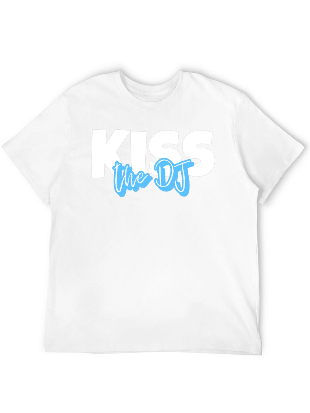Kiss the DJ Graphic Tee - Black Cotton T-Shirt