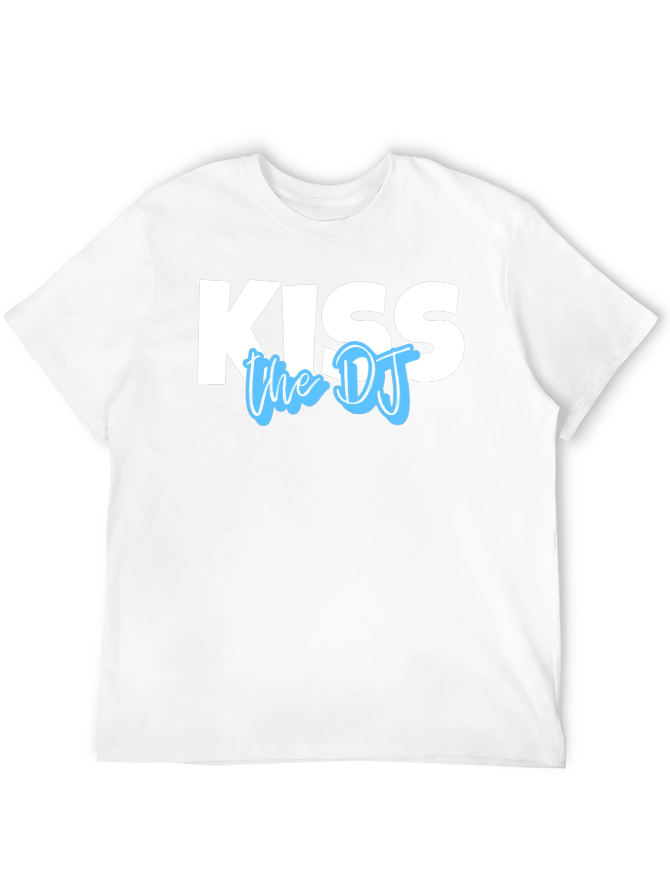 Kiss the DJ Graphic Tee - Black Cotton T-Shirt