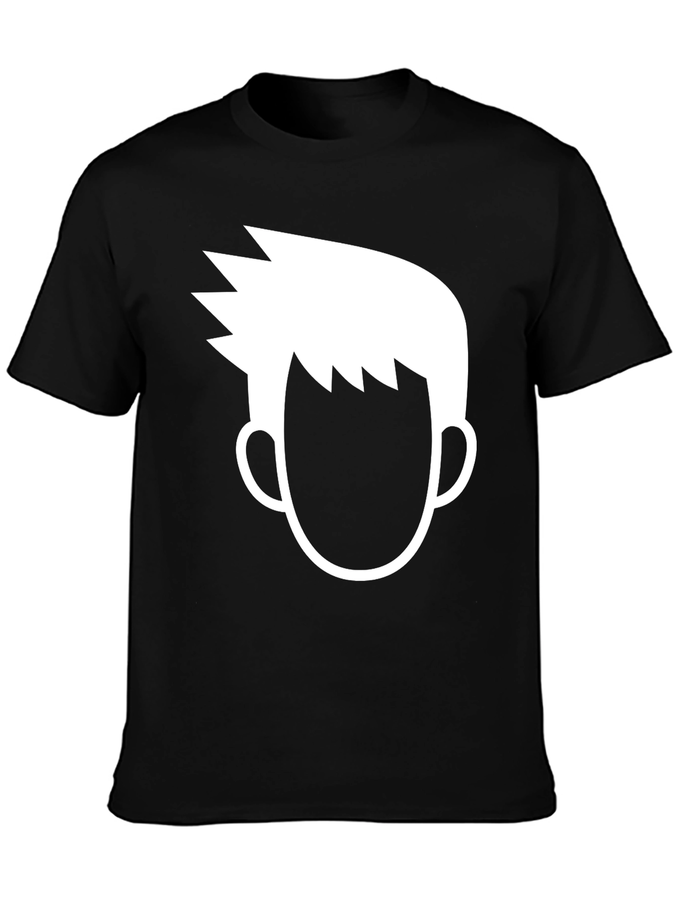 Modern Graphic Tee - Cool Anime Style Portrait T-Shirt