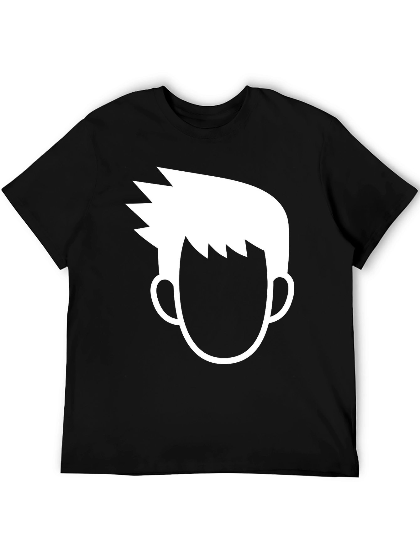 Modern Graphic Tee - Cool Anime Style Portrait T-Shirt