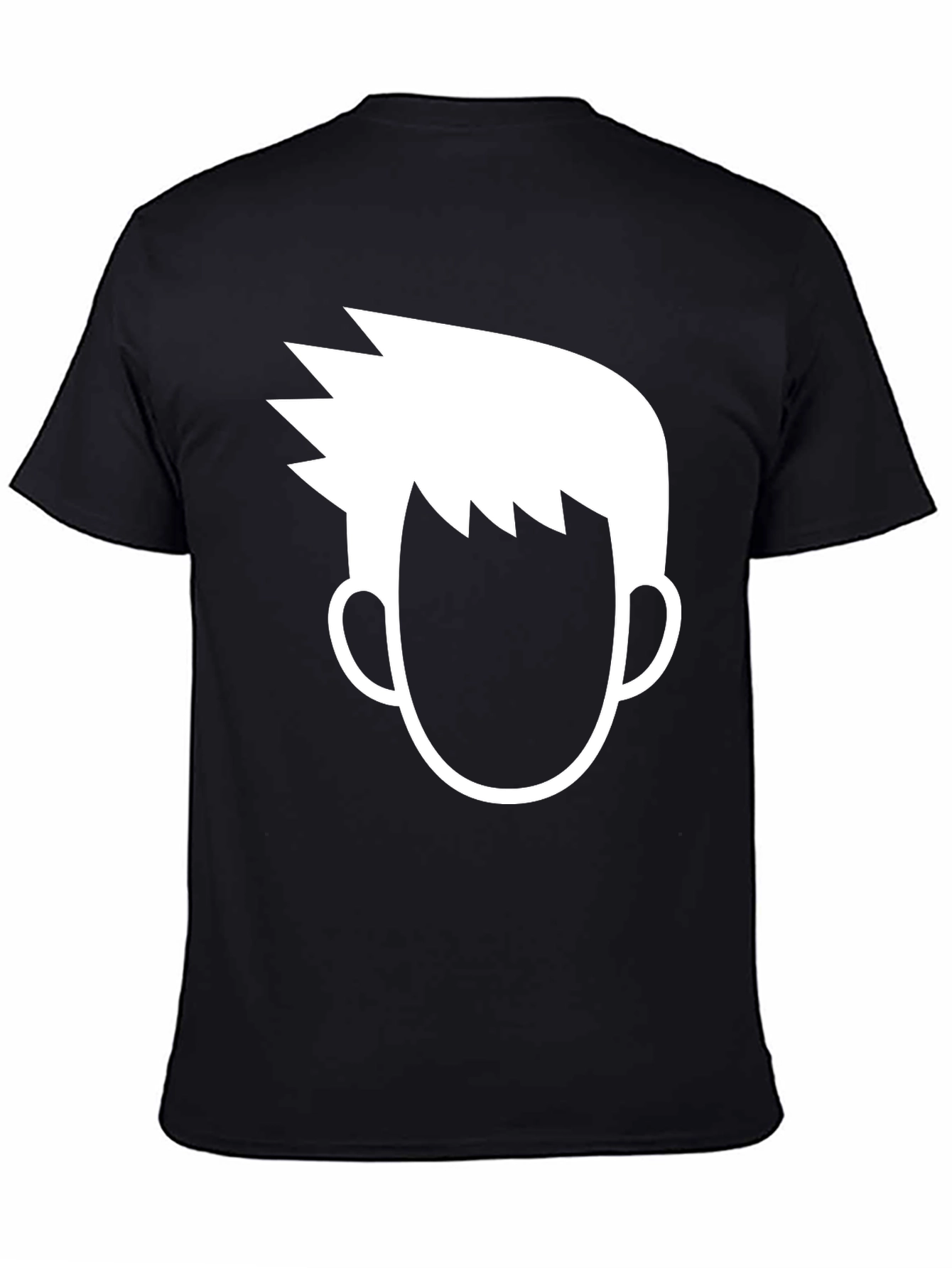 Modern Graphic Tee - Cool Anime Style Portrait T-Shirt