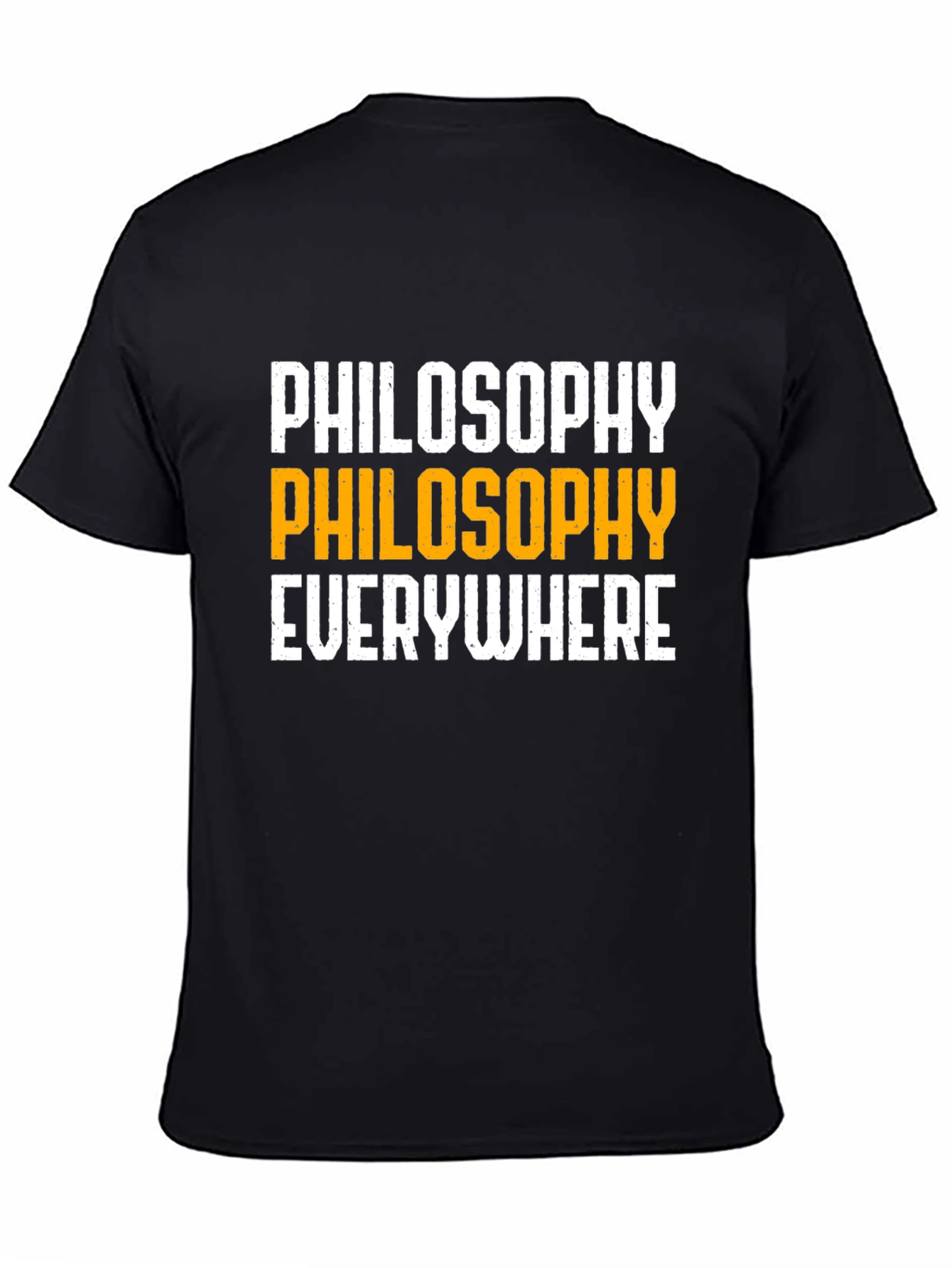 Philosophy Everywhere Black Graphic T-Shirt