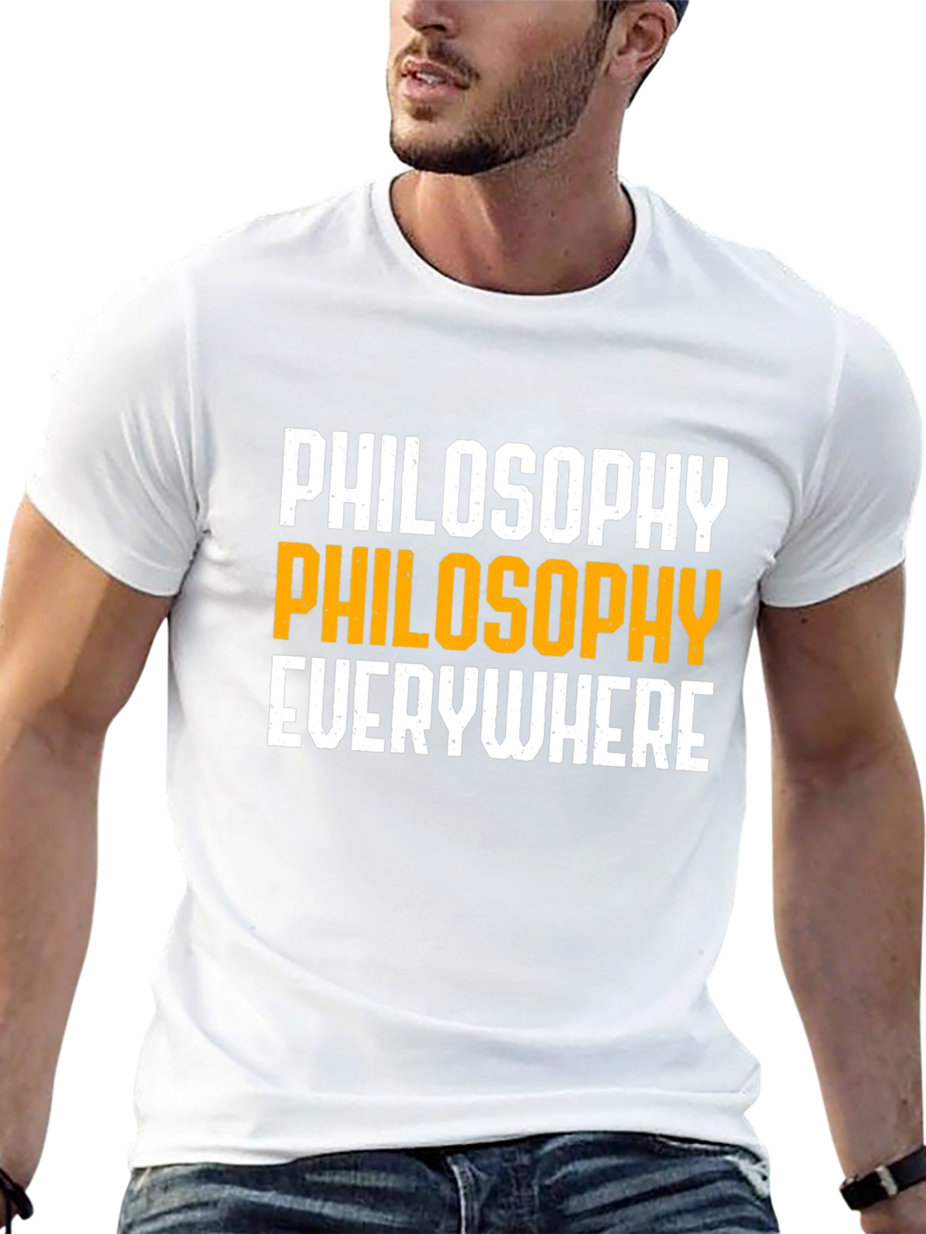 Philosophy Everywhere Black Graphic T-Shirt