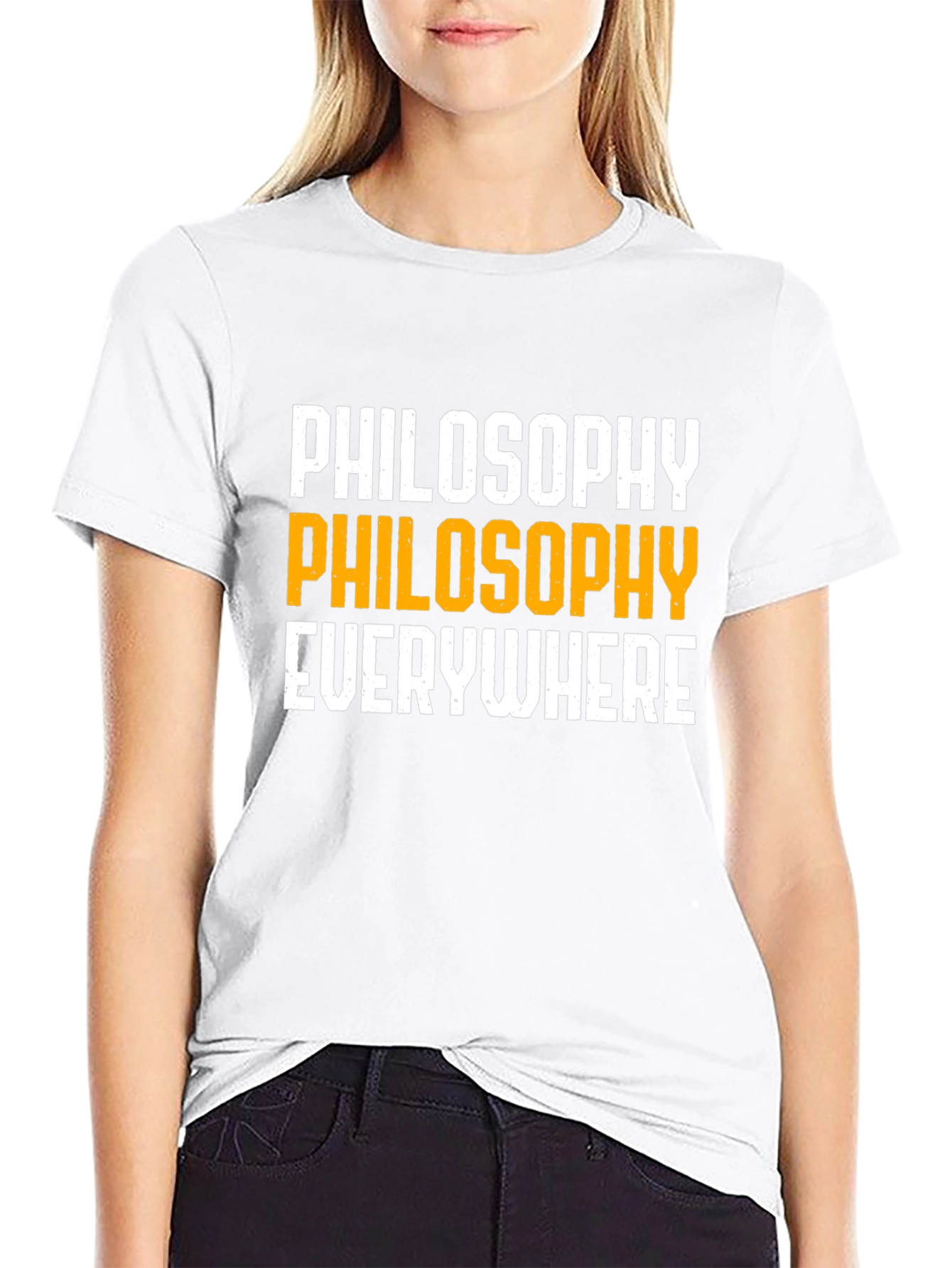 Philosophy Everywhere Black Graphic T-Shirt