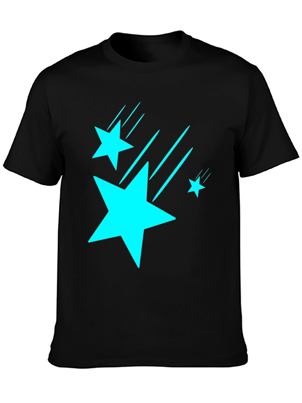 Stars Graphic Black T-Shirt