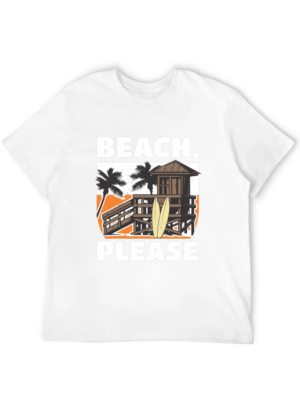 Beach Please T-Shirt - Summer Vacation Apparel