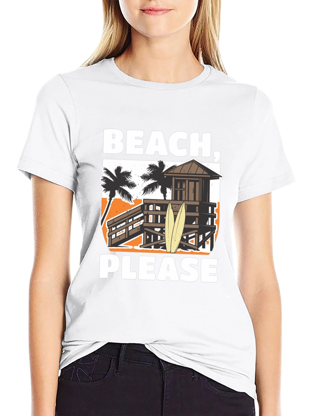 Beach Please T-Shirt - Summer Vacation Apparel