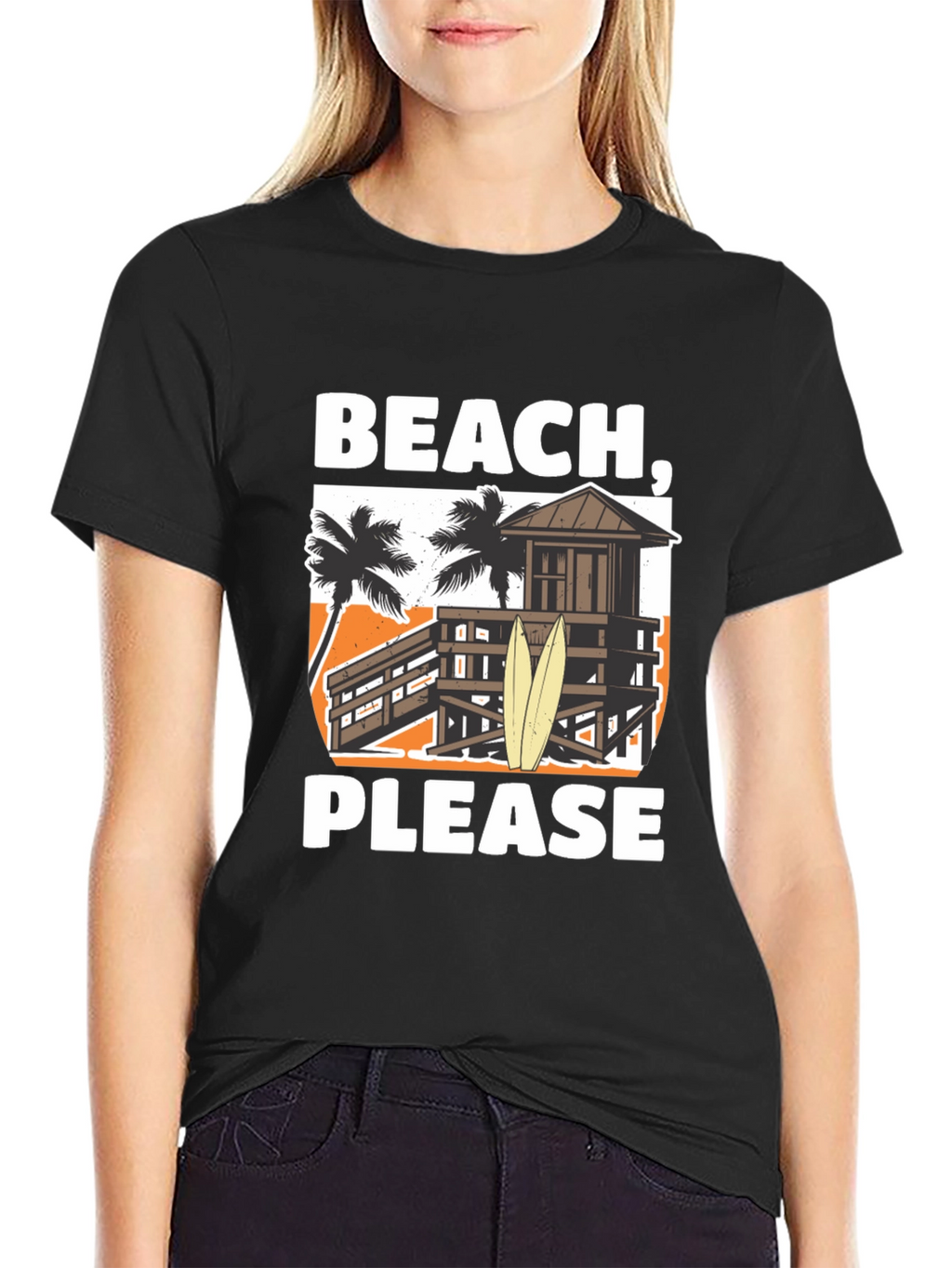 Beach Please T-Shirt - Summer Vacation Apparel