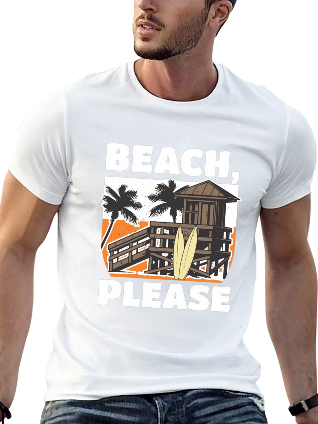 Beach Please T-Shirt - Summer Vacation Apparel