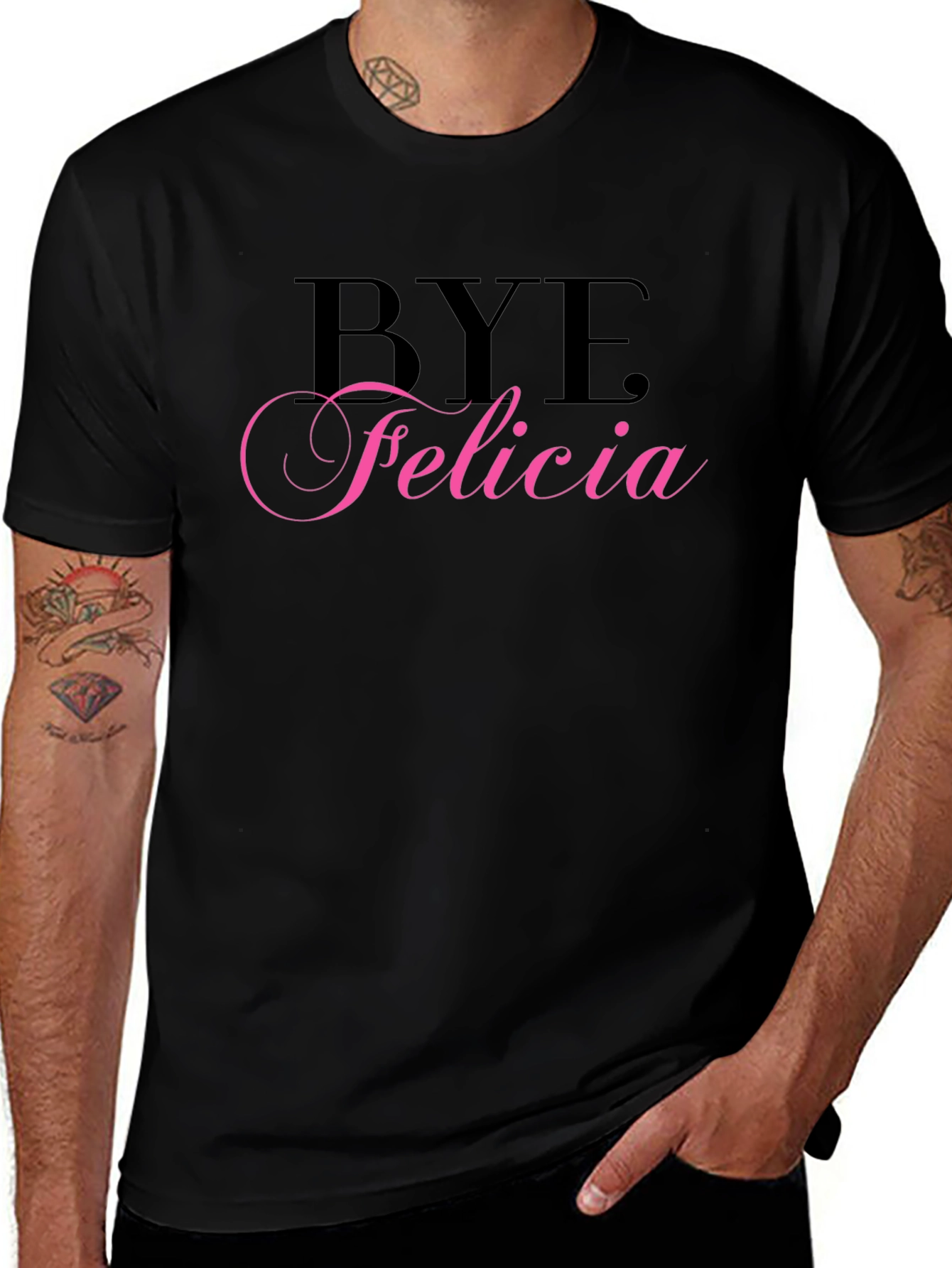Bye Felicia Black Graphic Tee