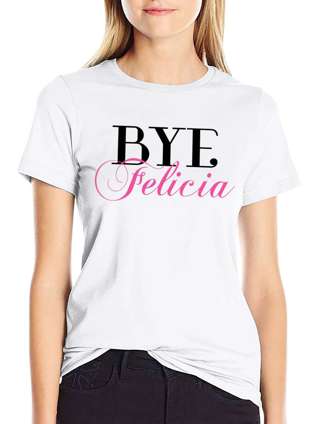 Bye Felicia Black Graphic Tee