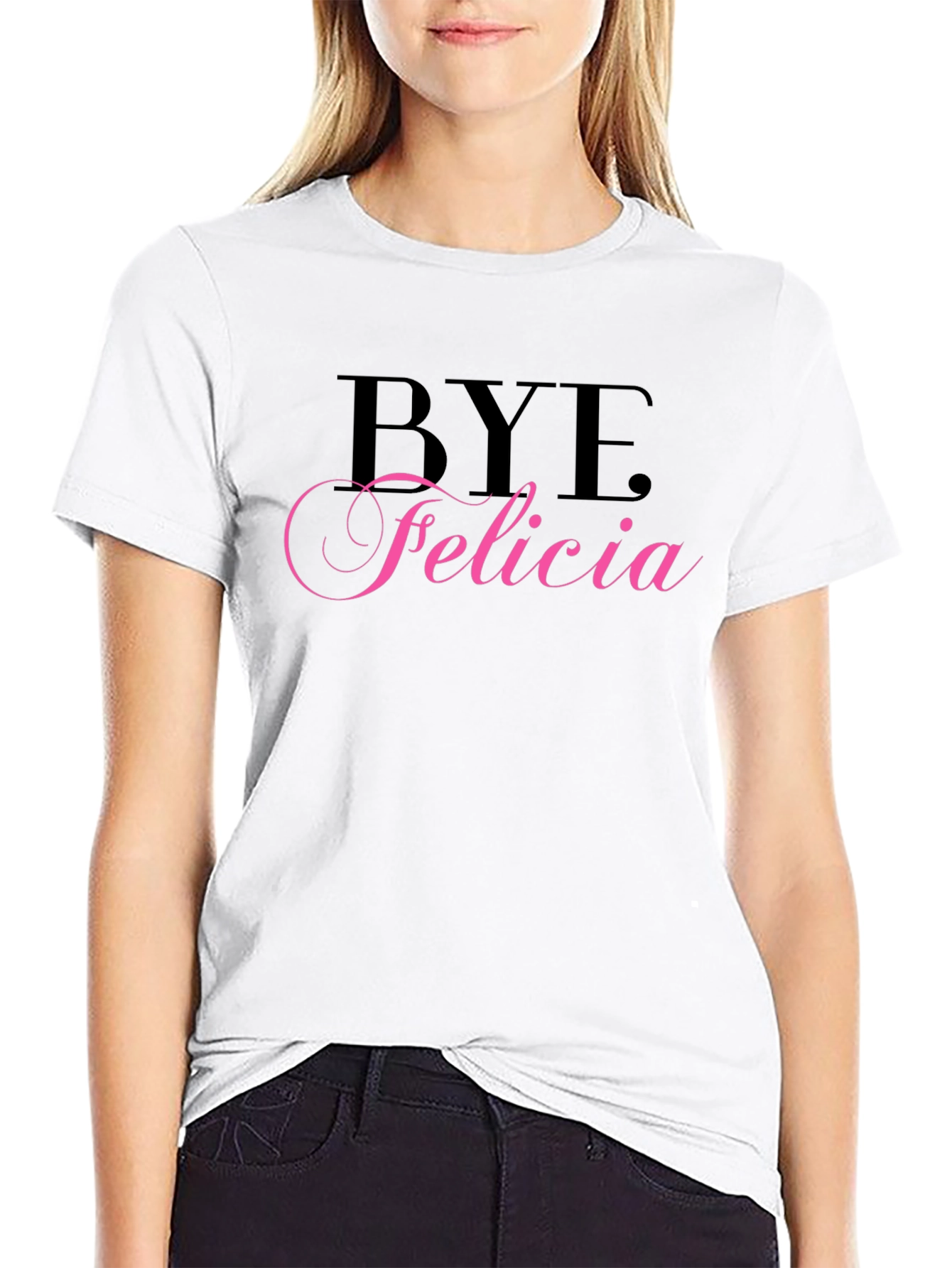 Bye Felicia Black Graphic Tee