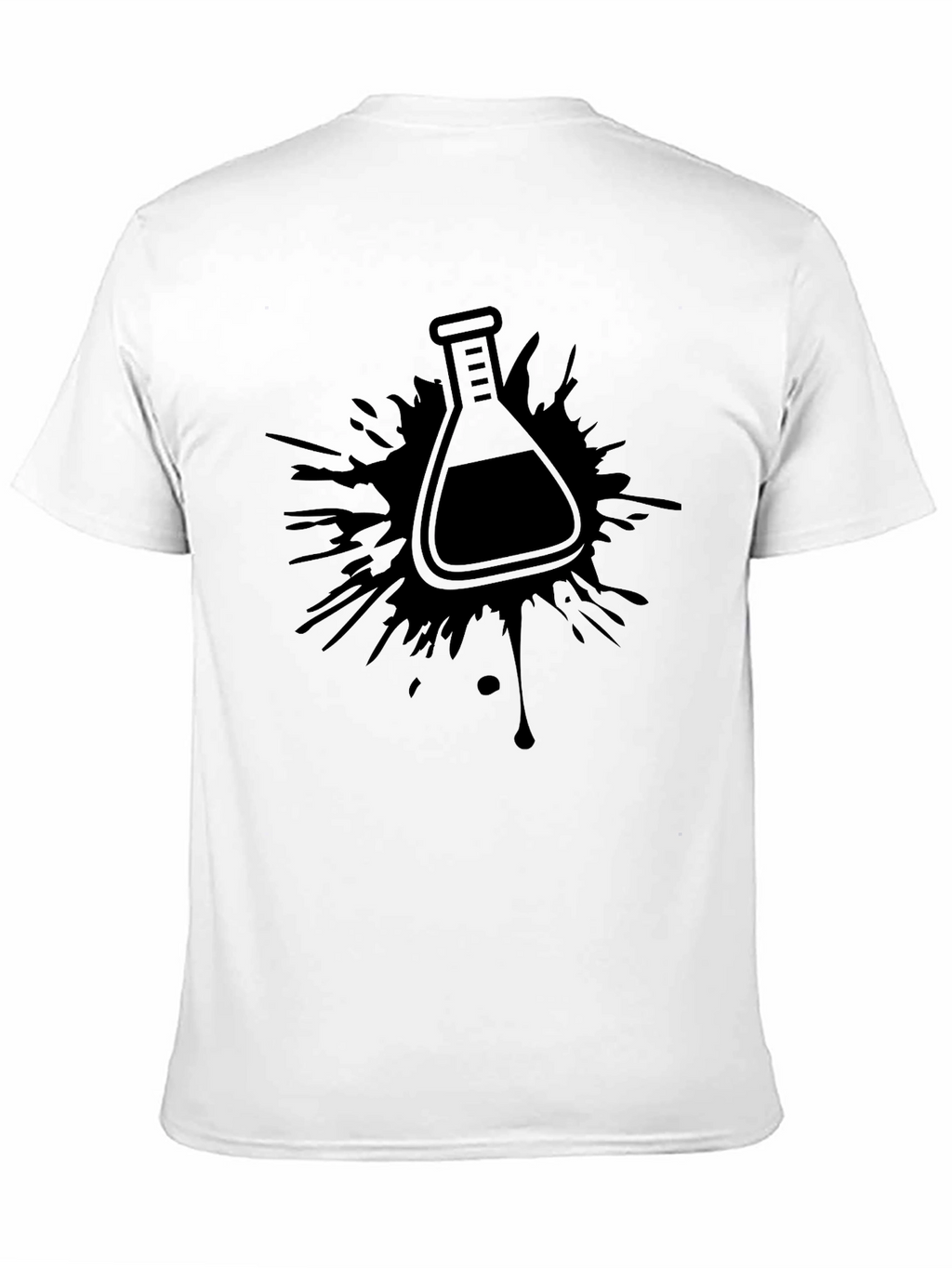 Science Beaker Splatter Graphic T-Shirt