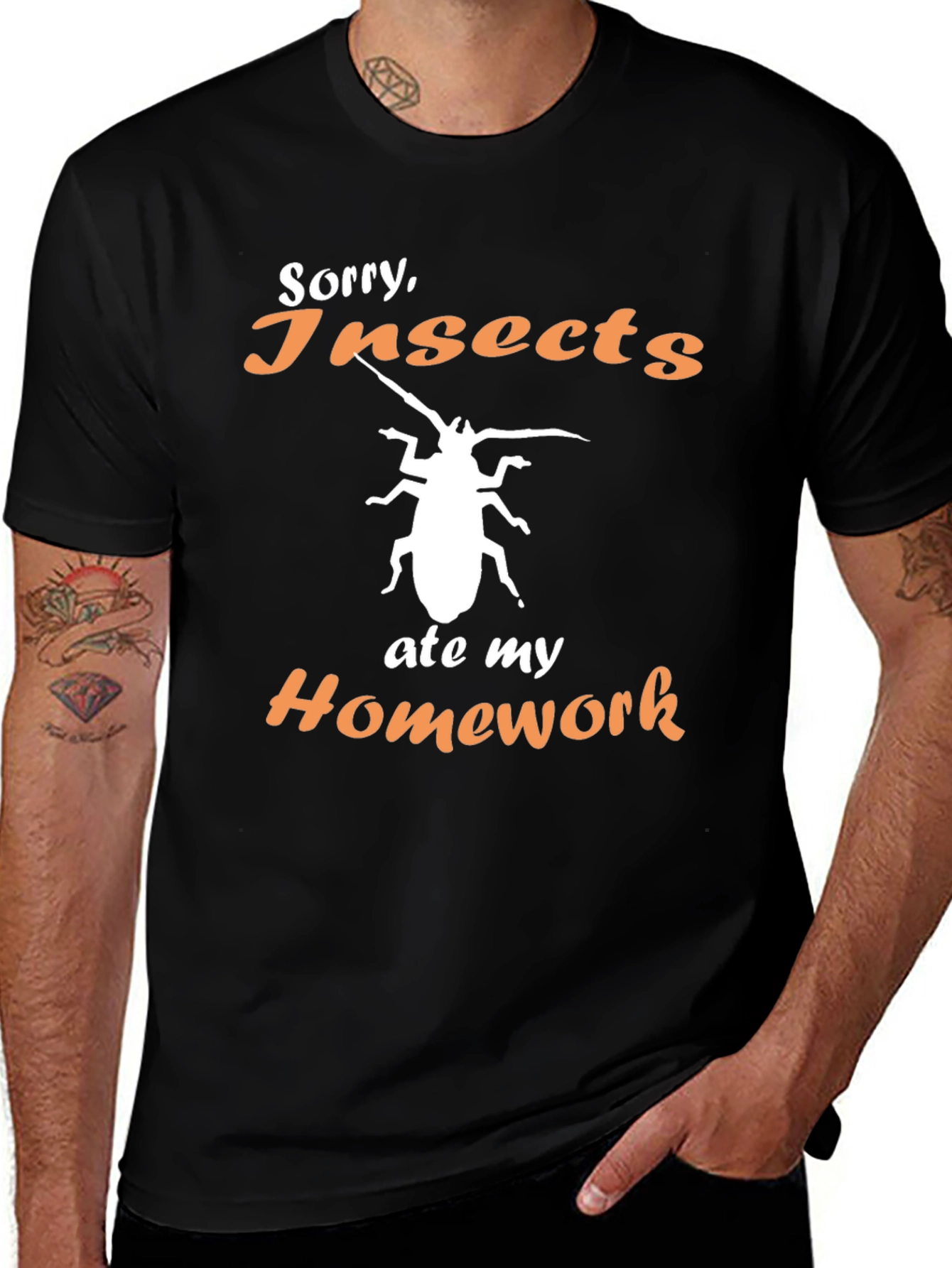 Sorry Insects Ate My Homework Graphic Tee