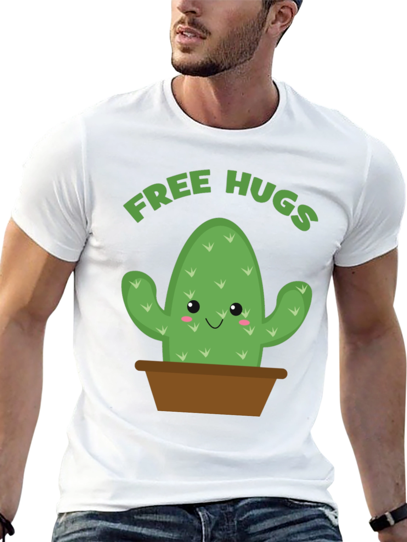 Free Hugs Cactus Graphic Tee