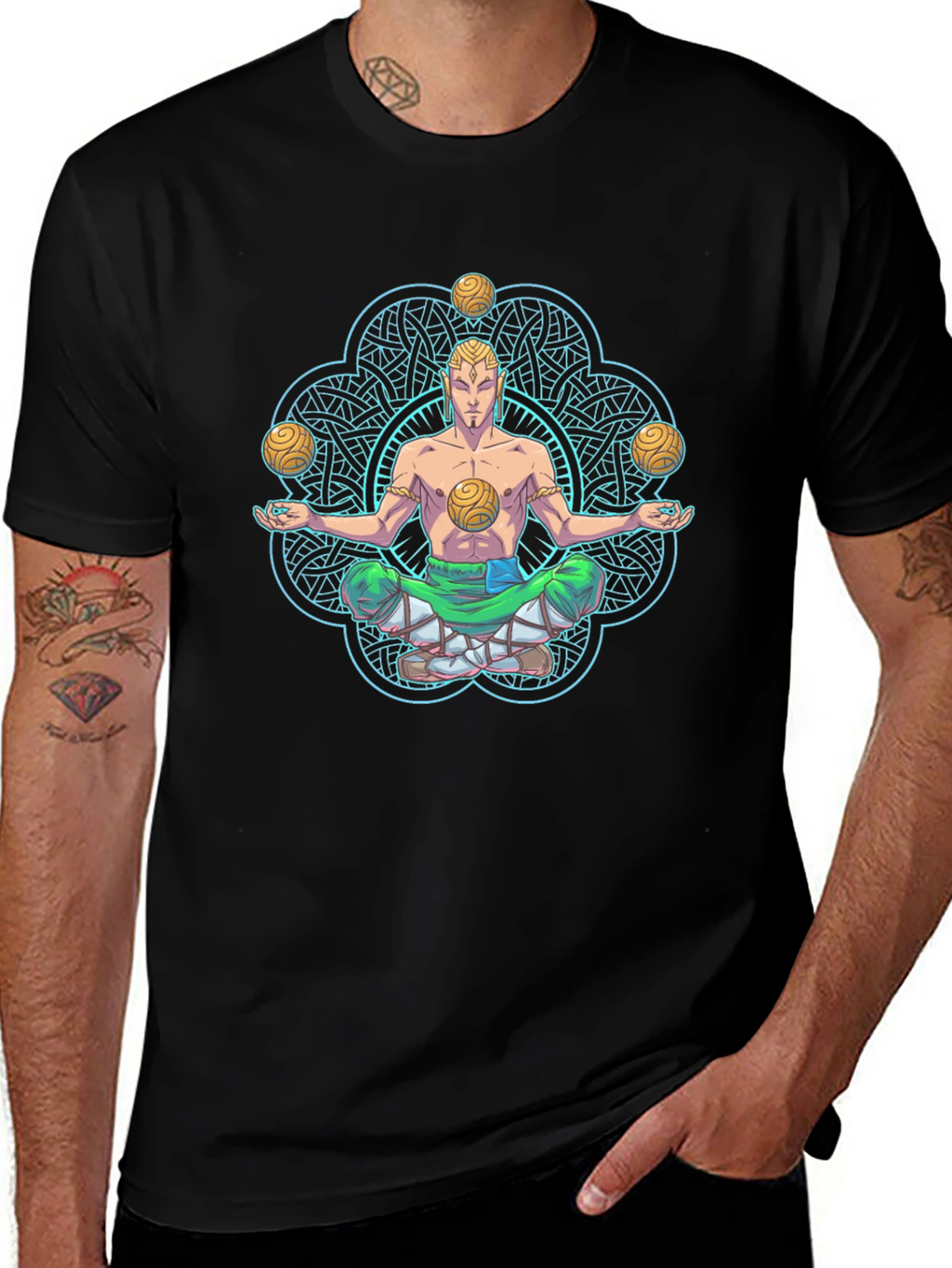 Meditating Juggler Graphic T-Shirt