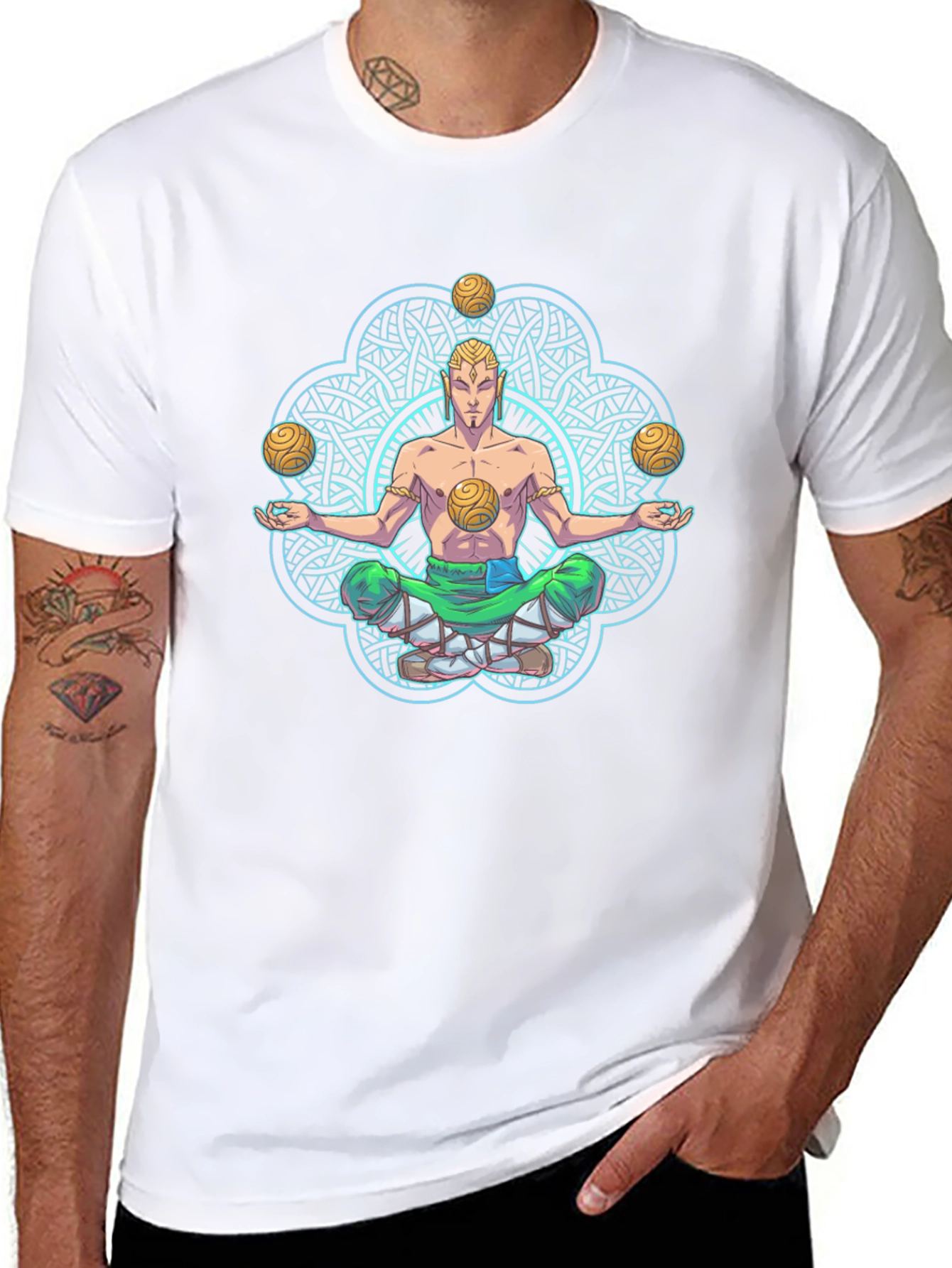 Meditating Juggler Graphic T-Shirt